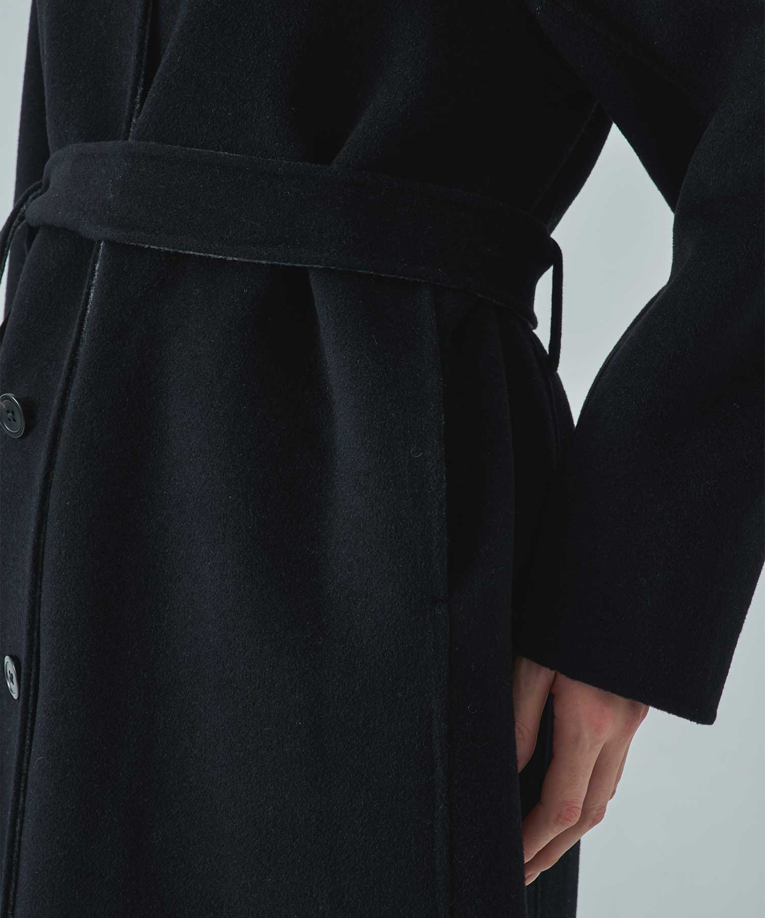 CASHMERE/SILK/WOOL STAND OVER COAT THE TOKYO