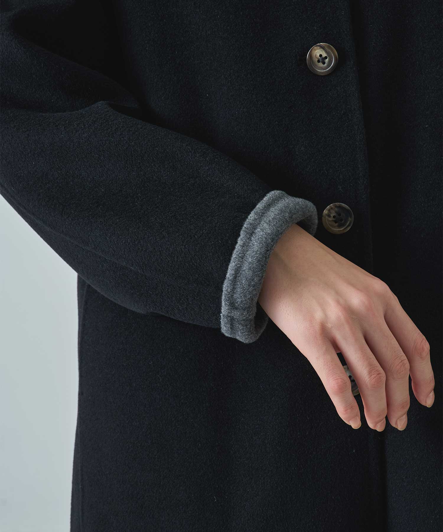 CASHMERE/SILK/WOOL SHORT COAT THE TOKYO
