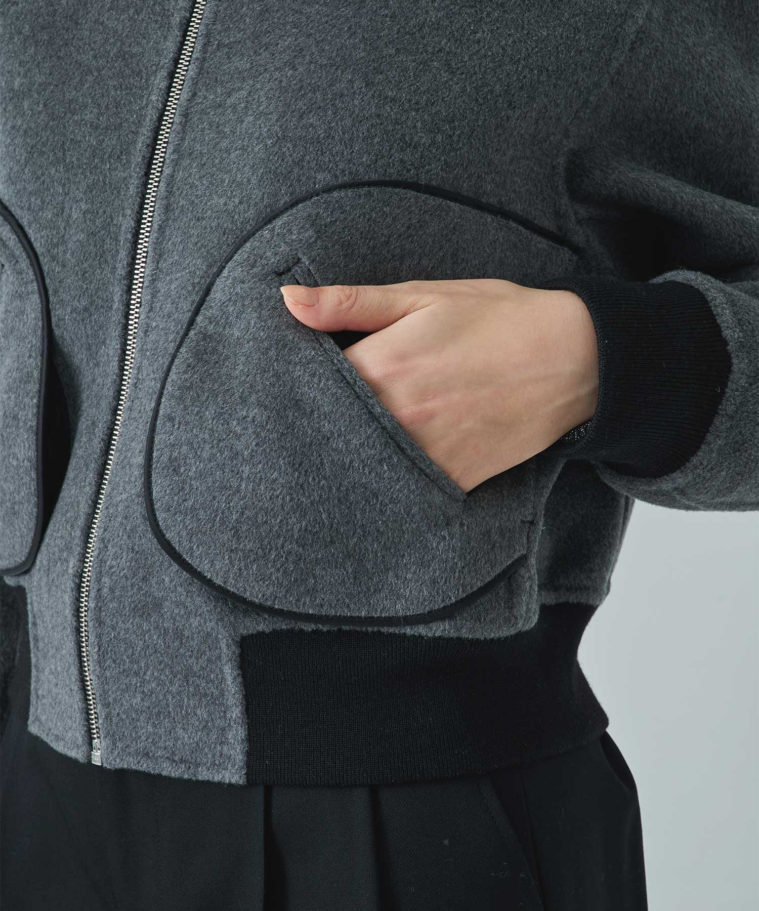 CASHMERE/SILK/WOOL MA-1 THE TOKYO