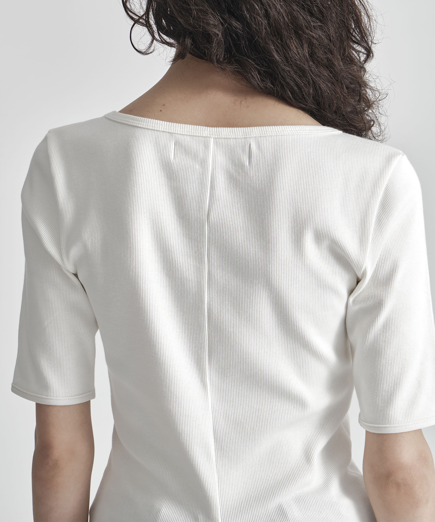 Boat Neck Rib Top THE TOKYO