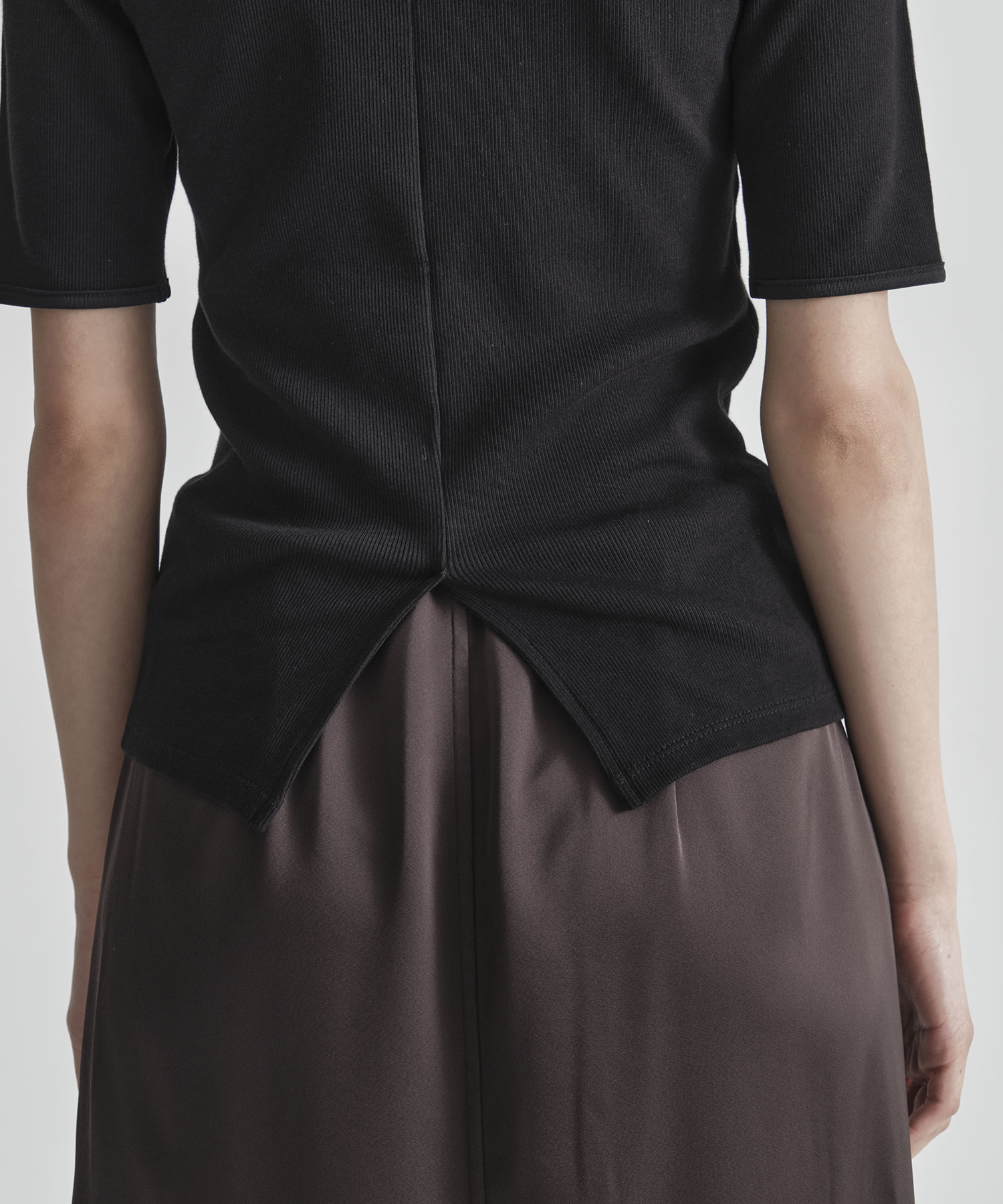 Boat Neck Rib Top THE TOKYO