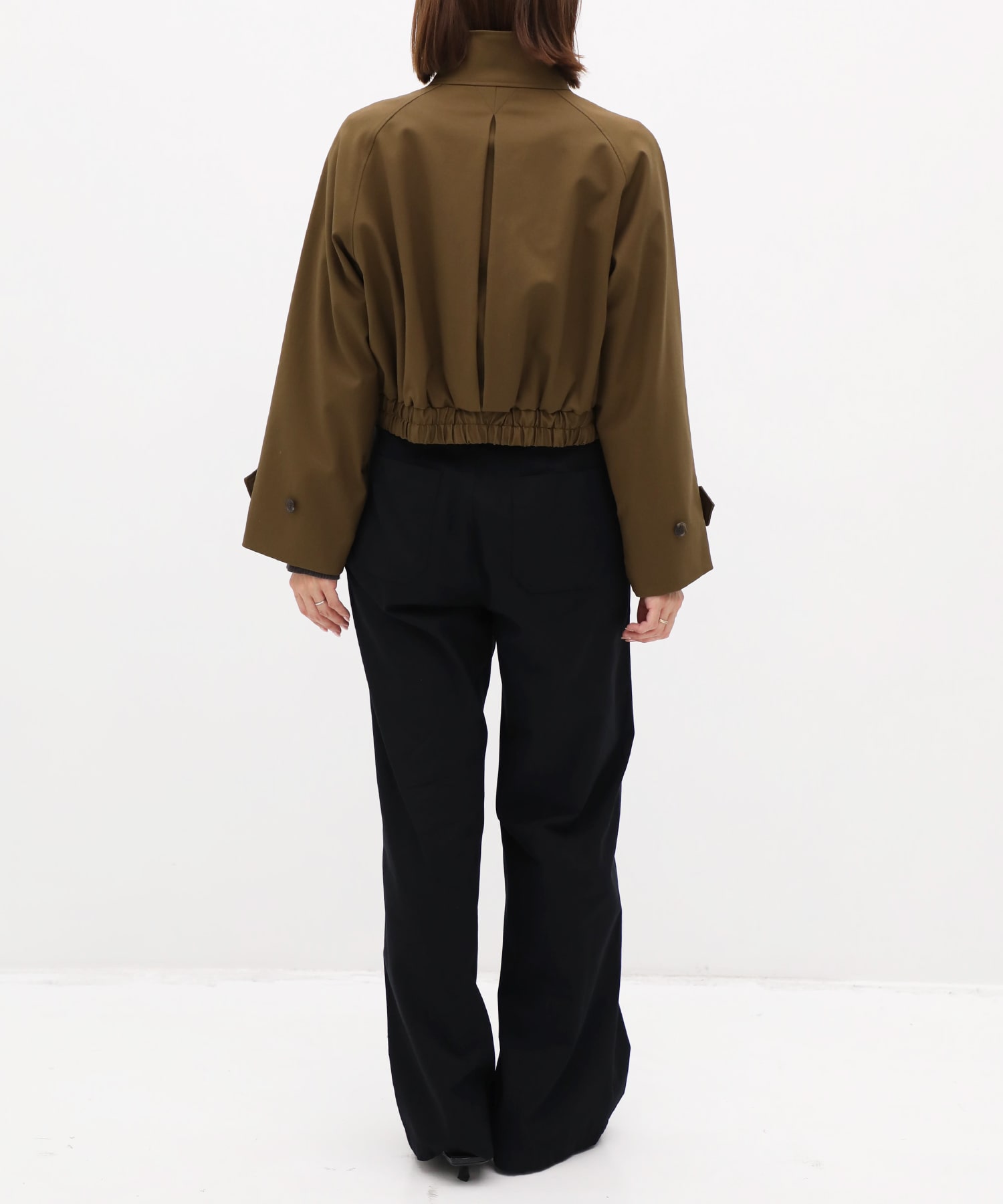 Double Cloth Stand Collar Blouson CITY TOKYO