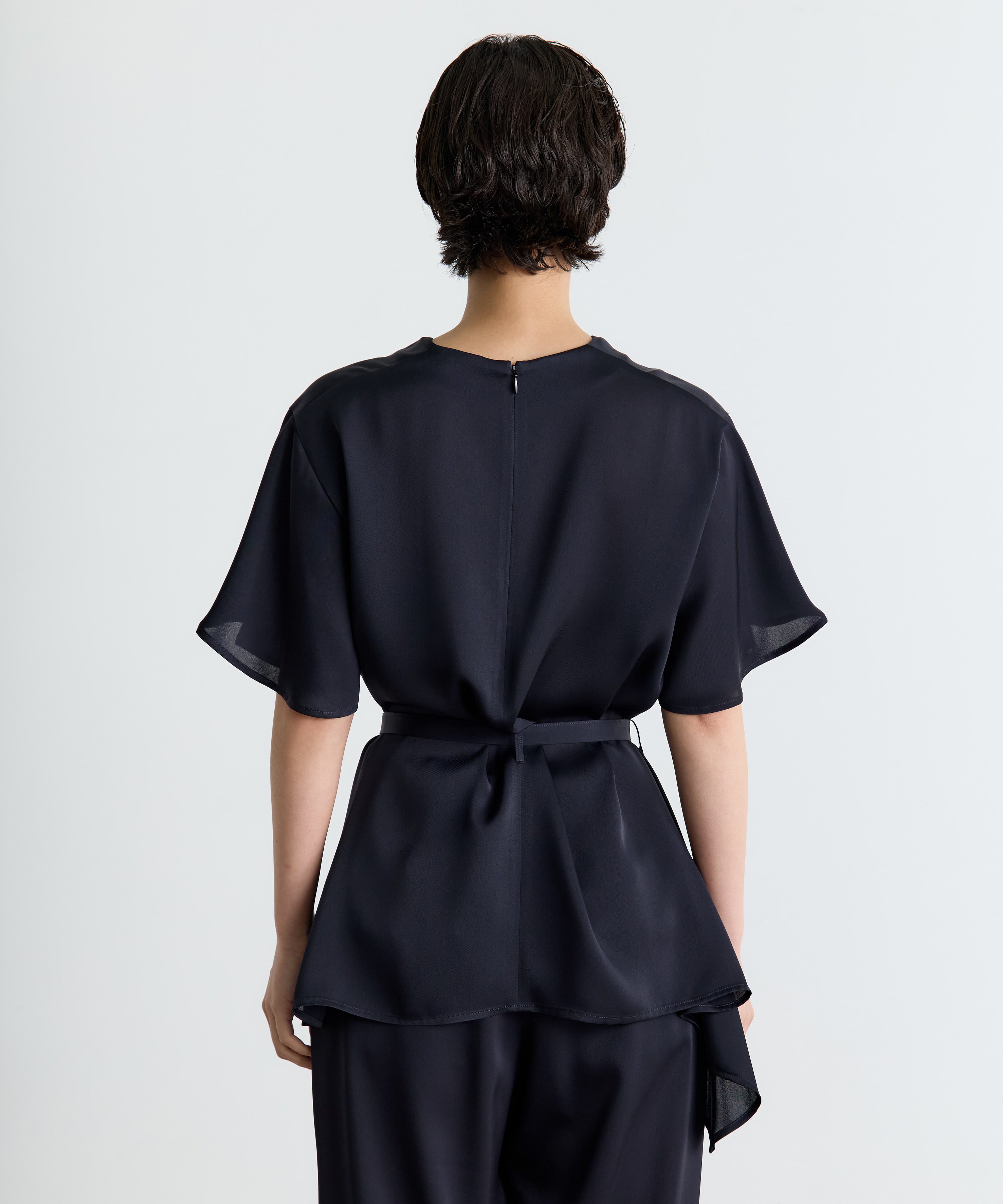 Satin Half Sleeve Blouse THE TOKYO