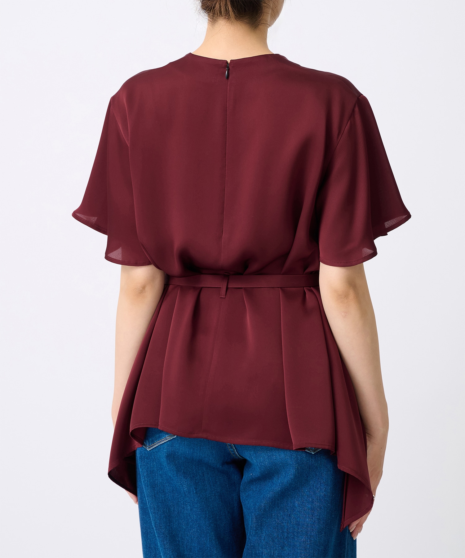 Satin Half Sleeve Blouse THE TOKYO