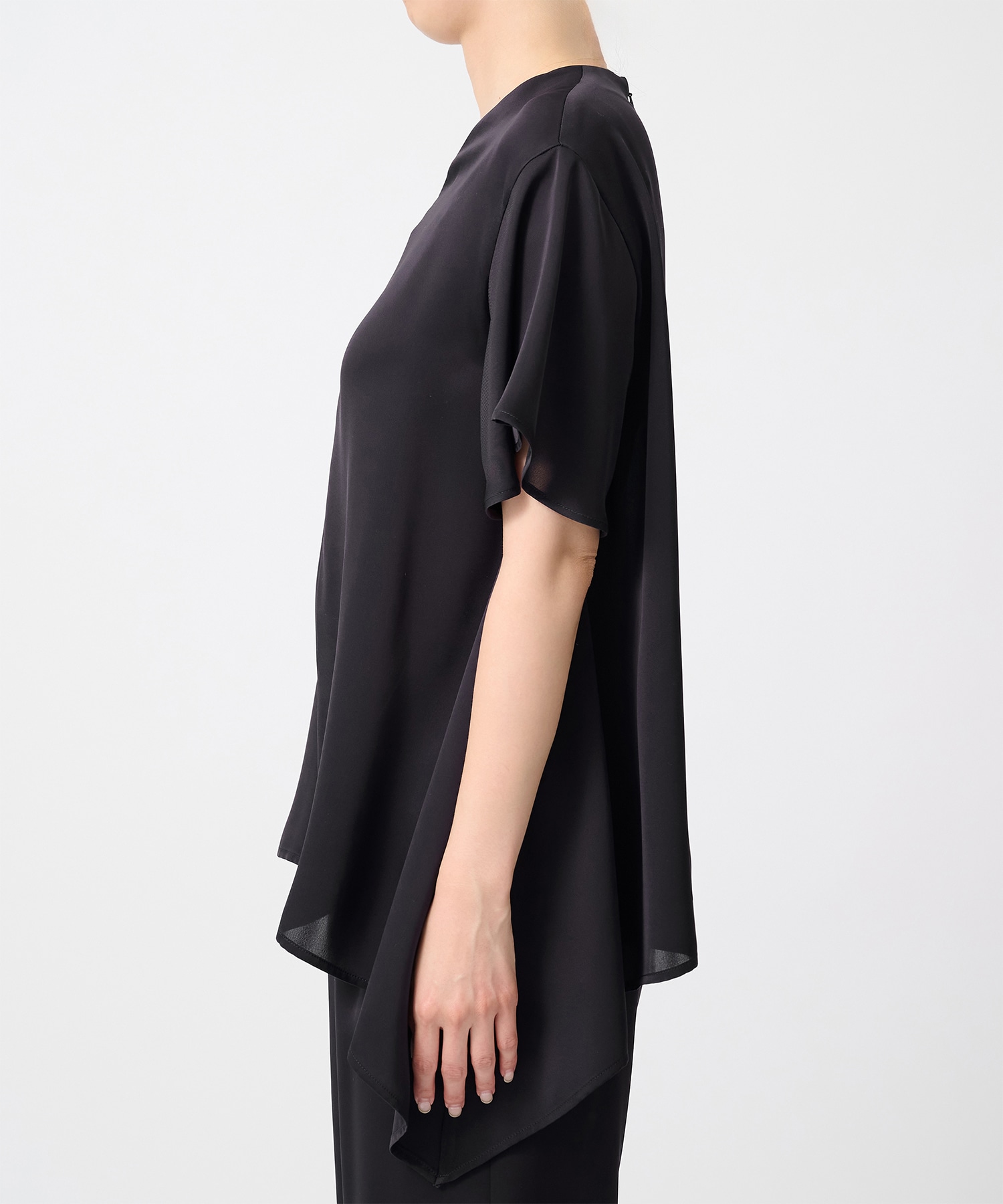 Satin Half Sleeve Blouse THE TOKYO