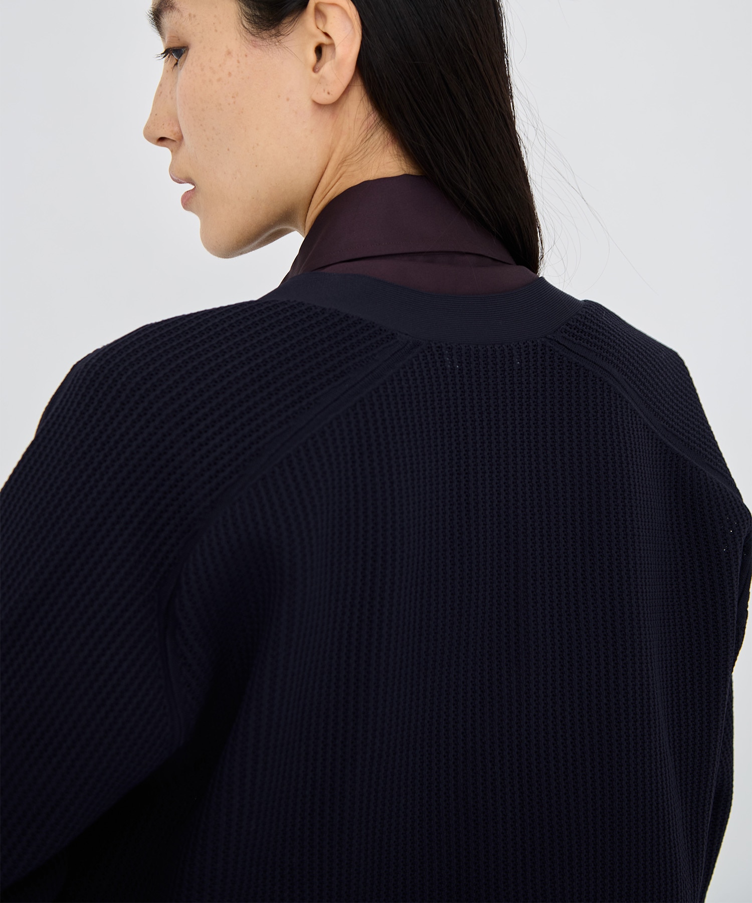 BIG KNIT V CD MESH MADISONBLUE