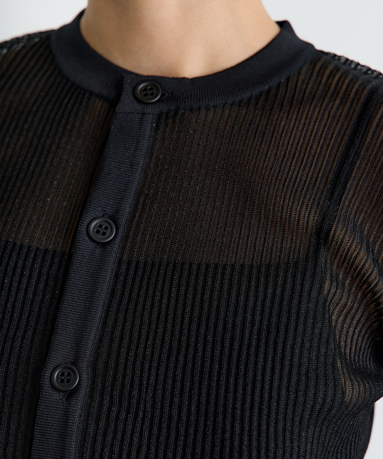 HYPHA LUCENT GLITTER BELL SLEEVE CARDIGAN CFCL