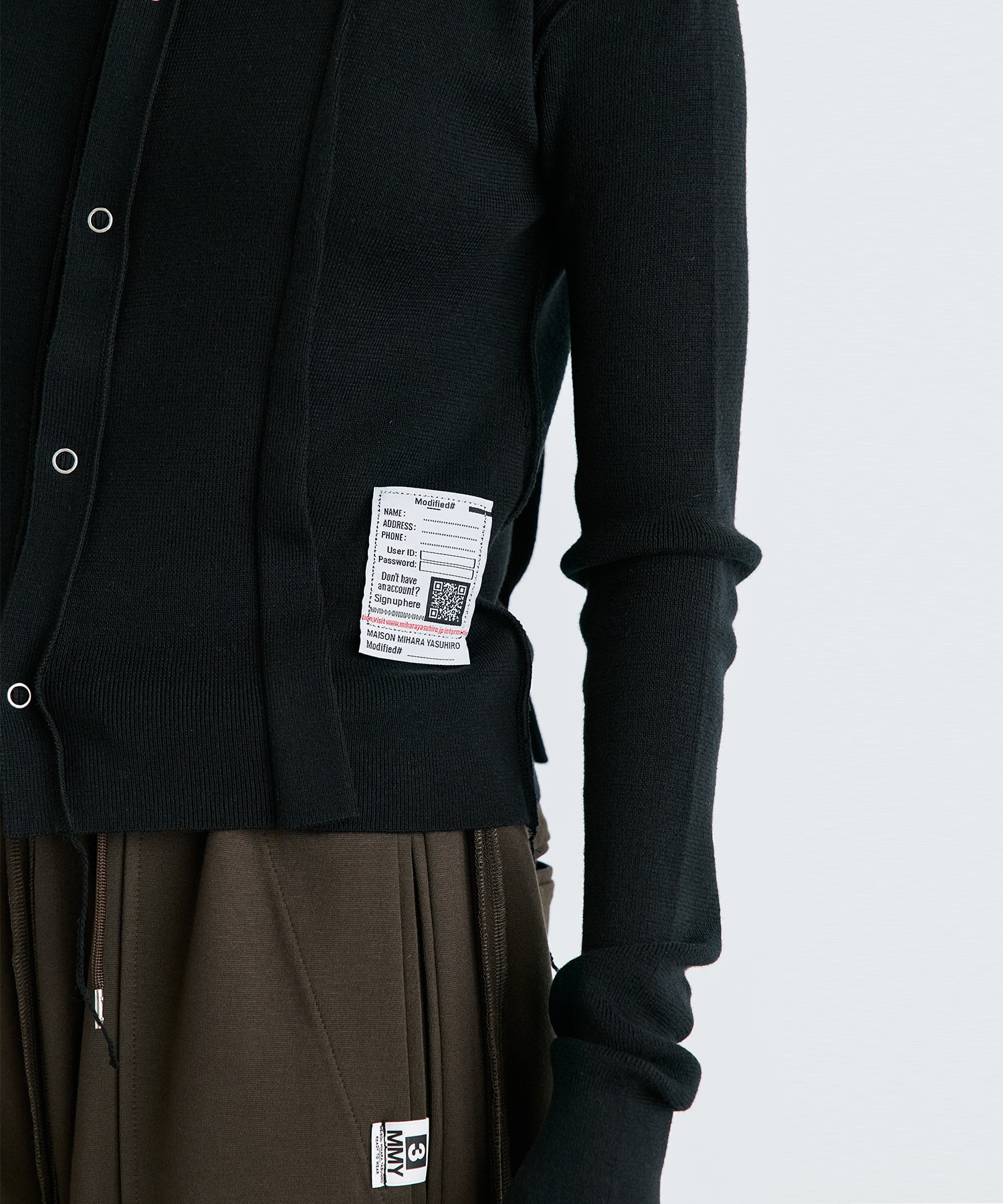 INSIDE OUT KNIT CARDIGAN Maison MIHARA YASUHIRO