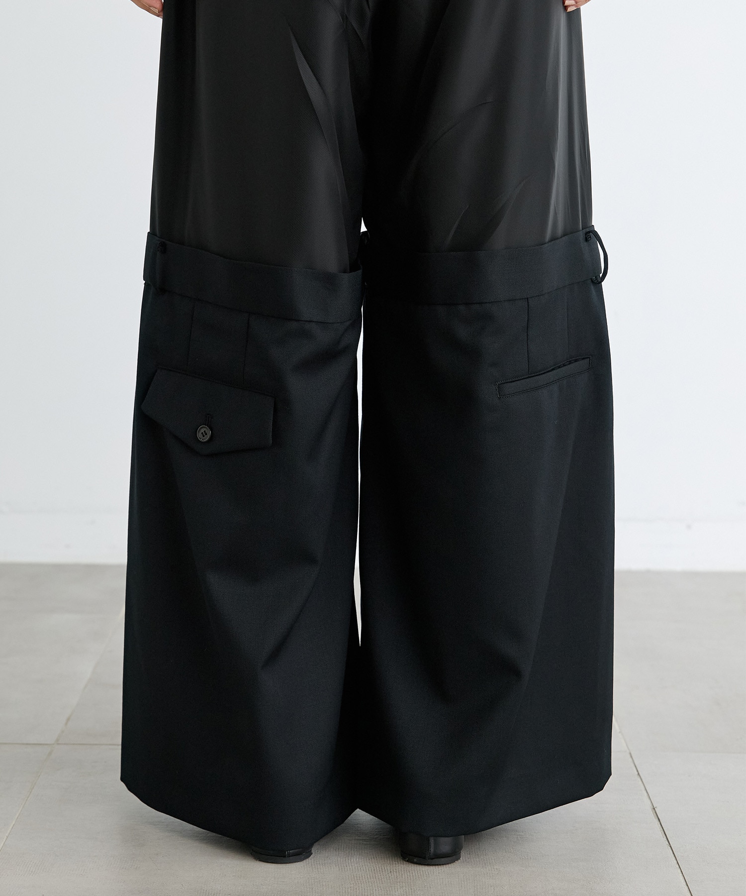3R-P004-051 Pants noir kei ninomiya