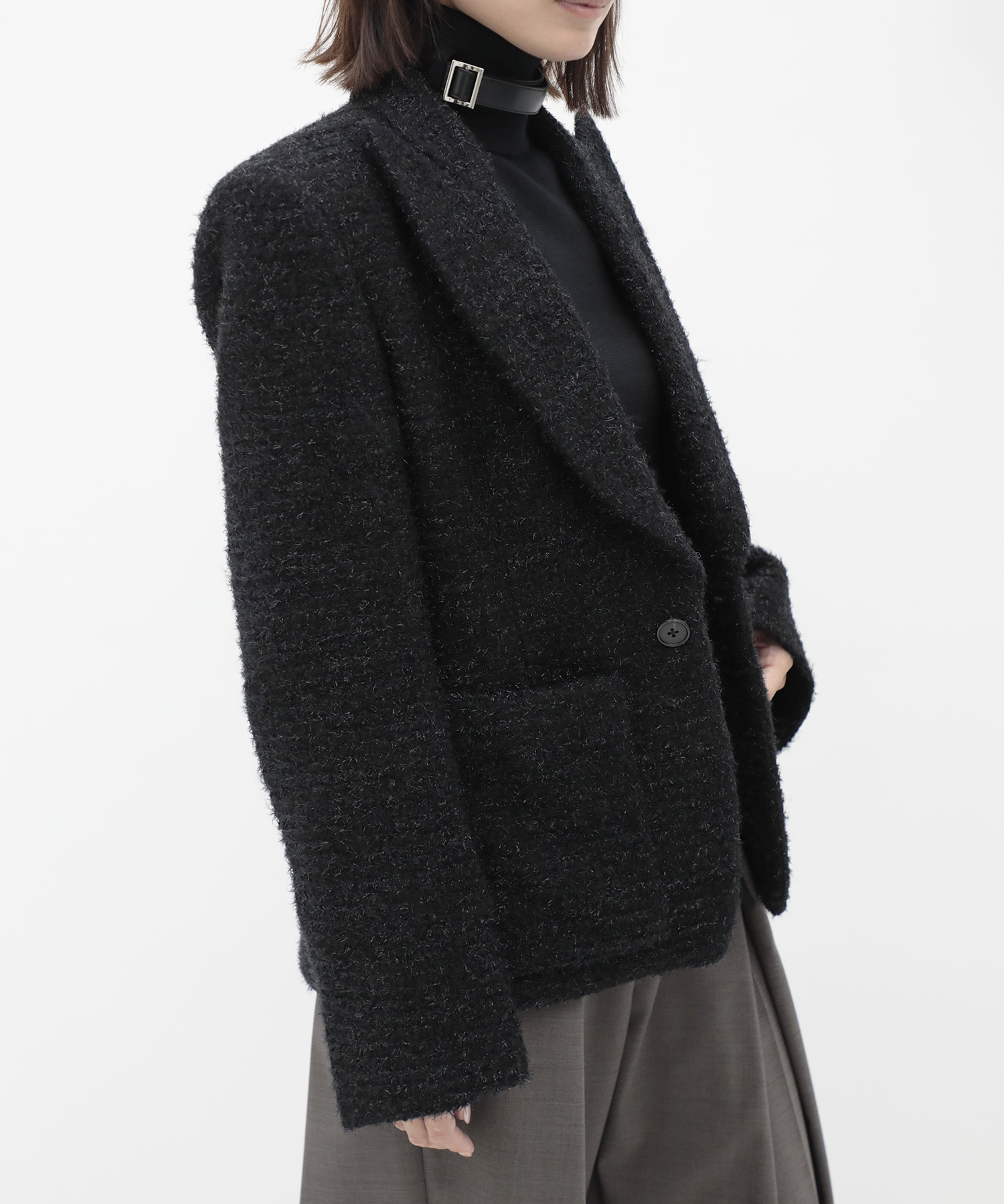 Square-Shoulder Tailored Jacket KEISUKEYOSHIDA