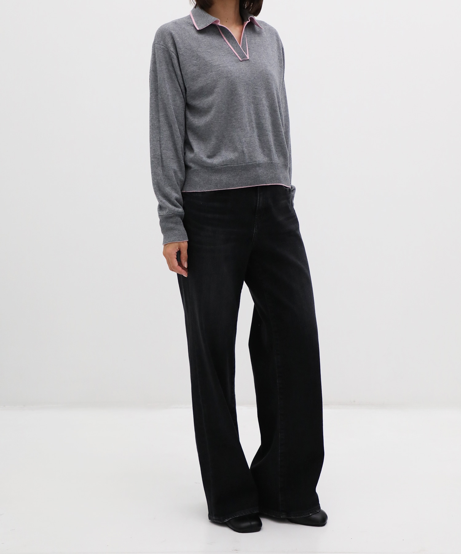 CASHMERE/SILK REVERSIBLE SKIPPER PULLOVER THE TOKYO