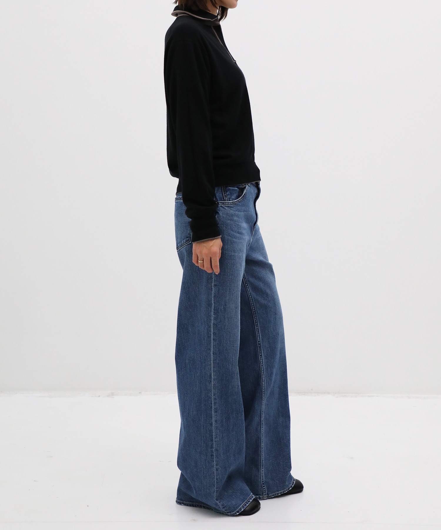 CASHMERE/SILK REVERSIBLE SKIPPER PULLOVER THE TOKYO