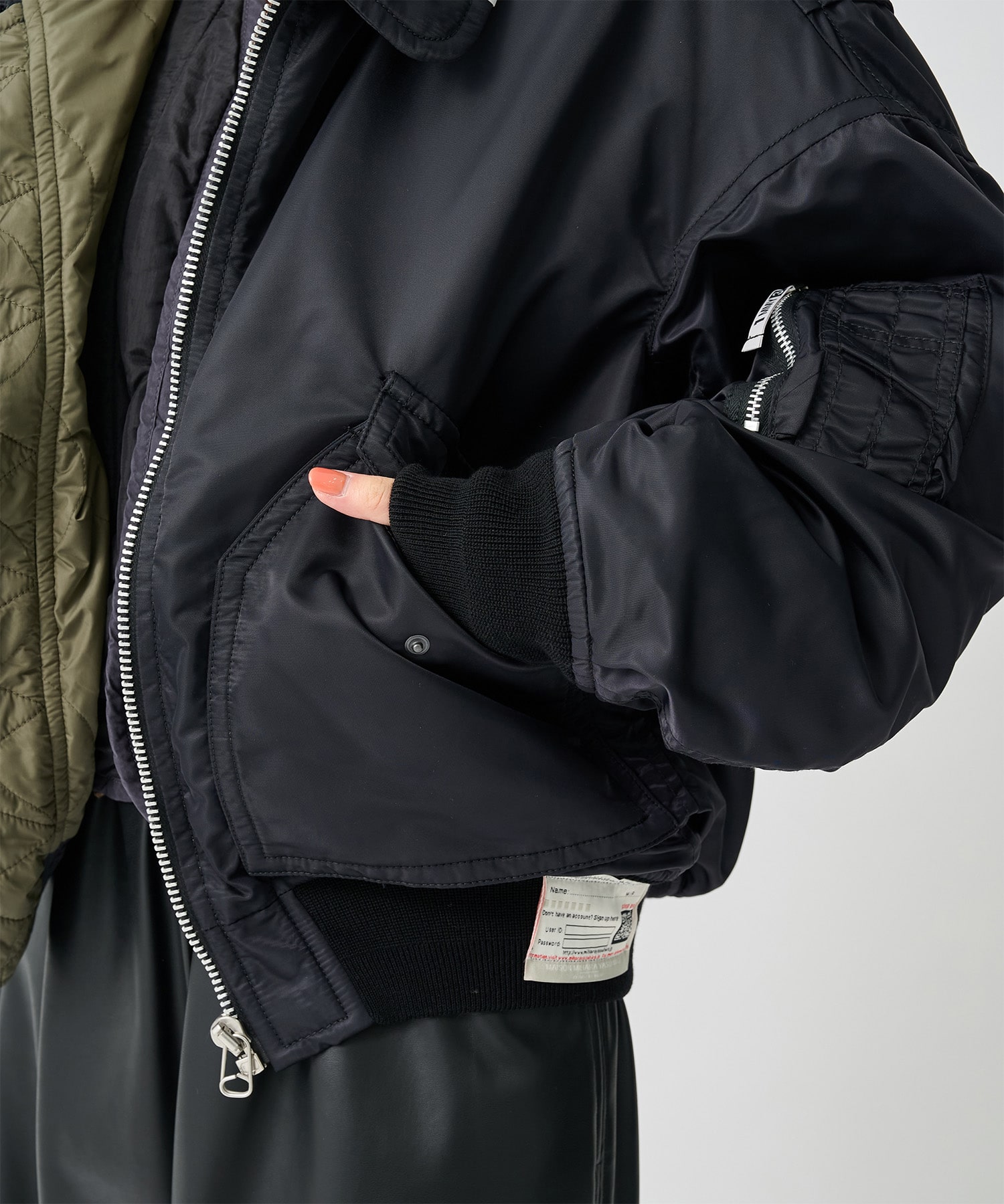 LAYERED BOMBER JACKET Maison MIHARA YASUHIRO