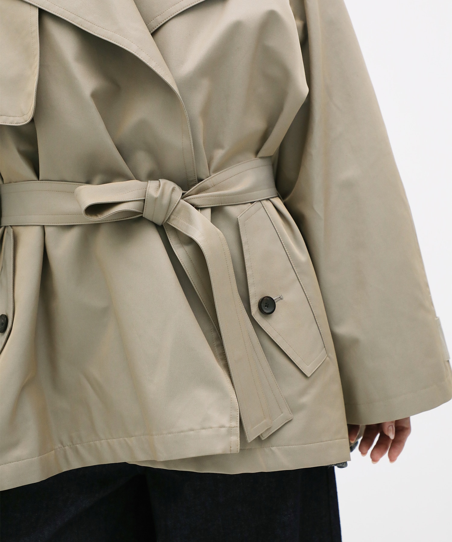 Chambray Trench Over Coat IIROT