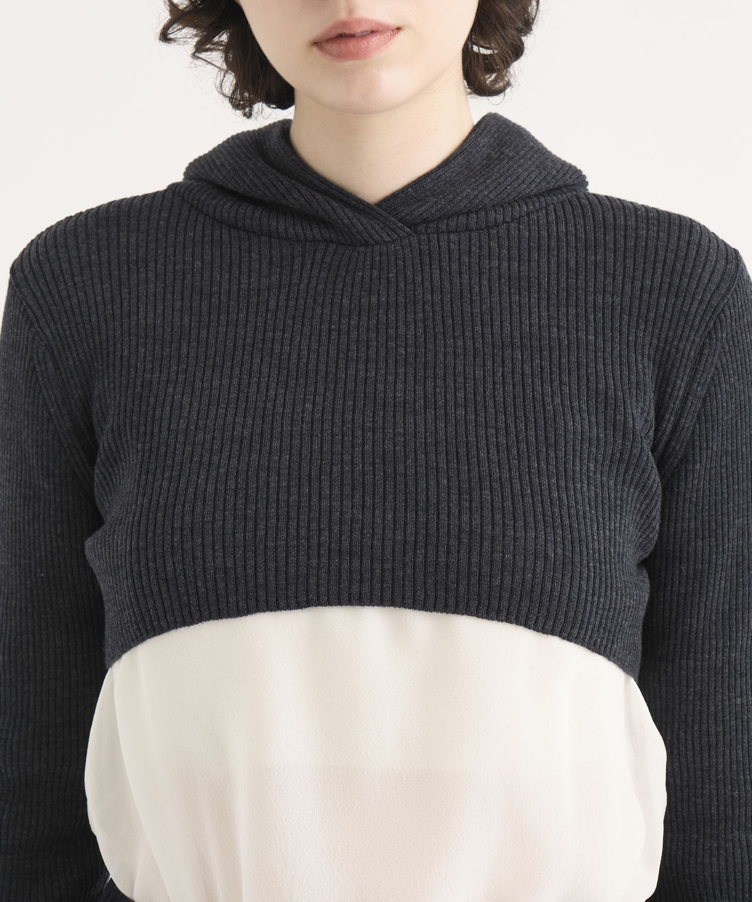 Washable Wool  Hoodie Knit Tops RITAN