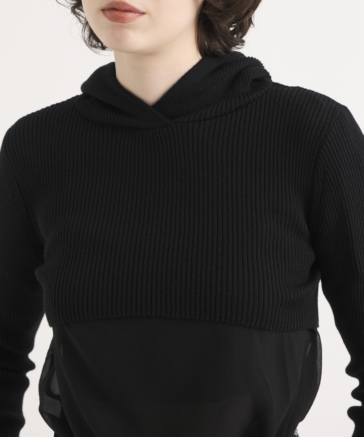 Washable Wool  Hoodie Knit Tops RITAN