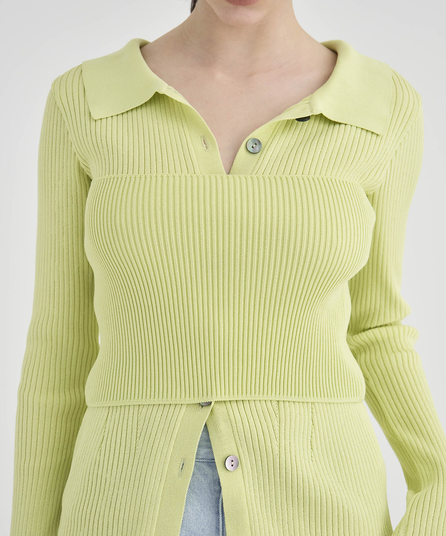 Bustier Combi  Knit Tops RITAN