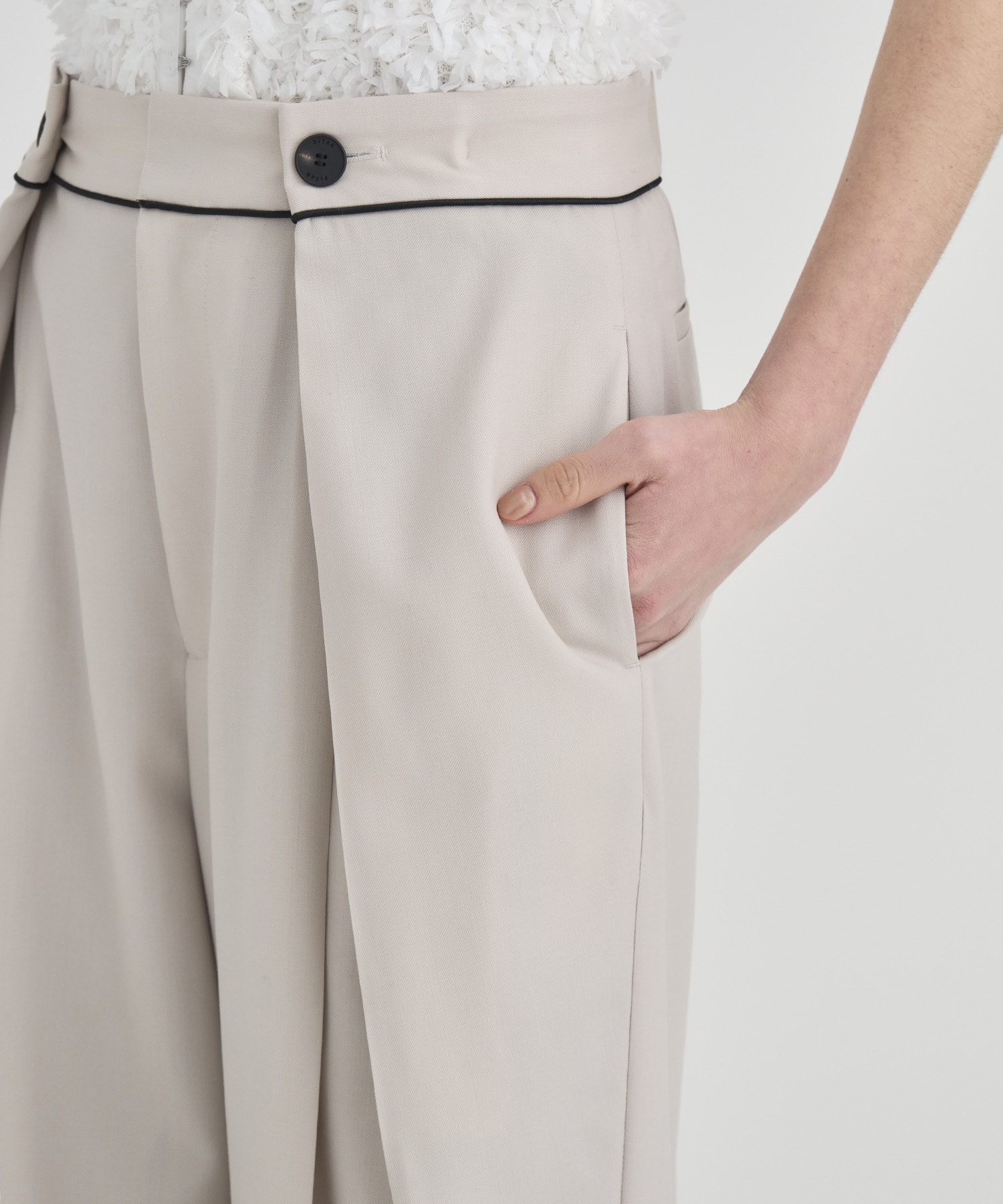 Double Tack Wide Pants RITAN