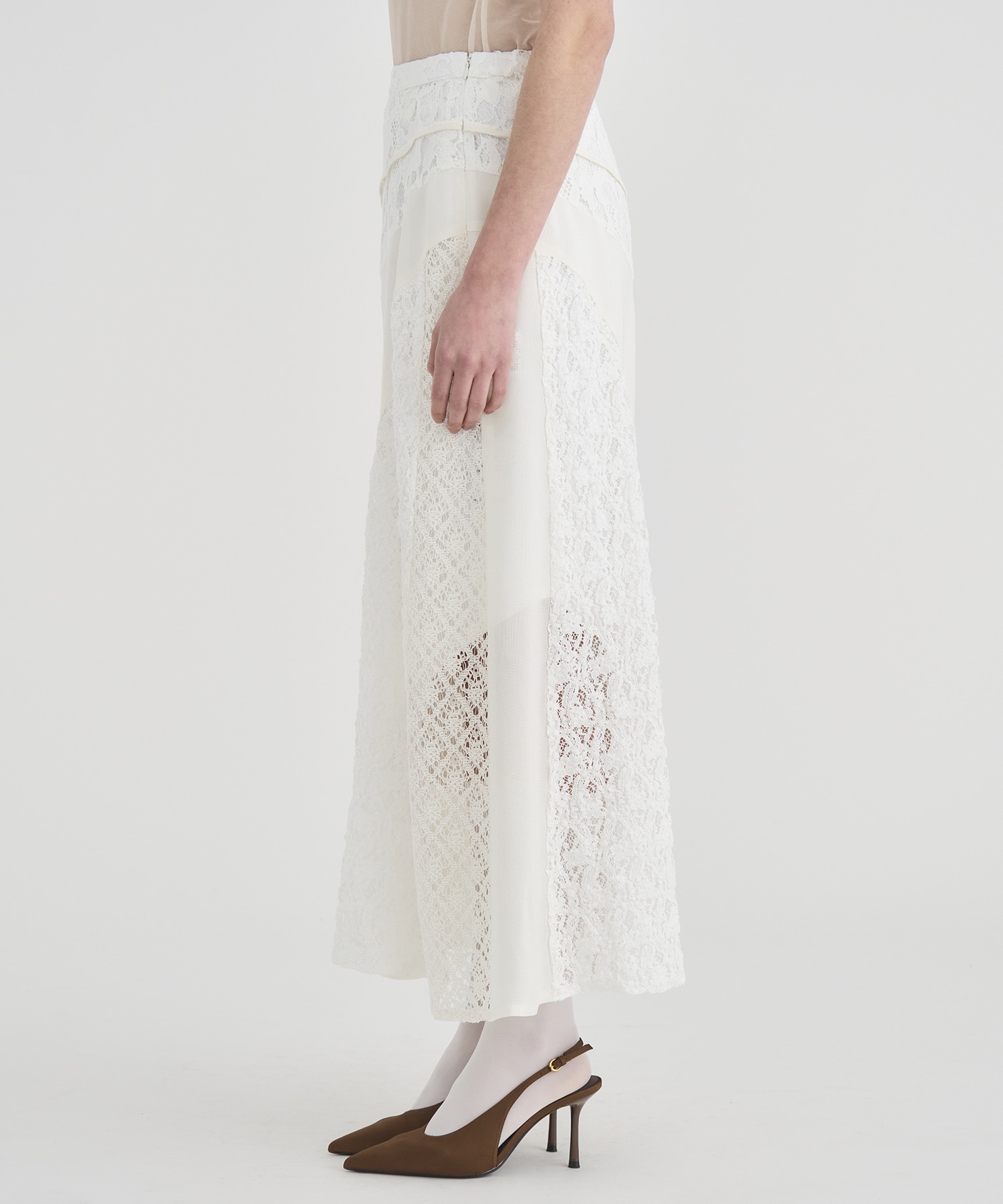Slant Asym Lace Skirt RITAN