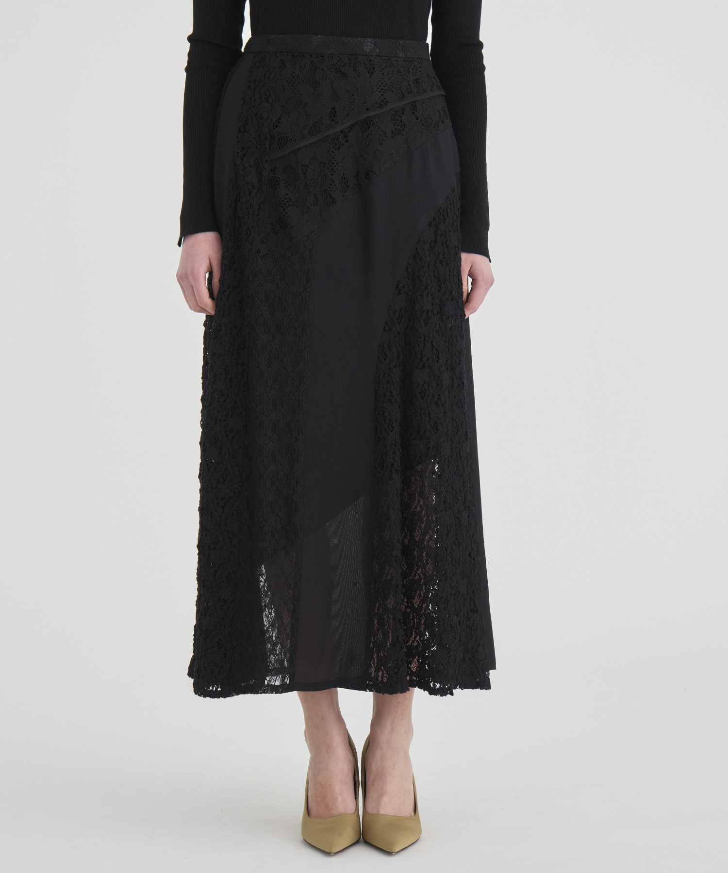 Slant Asym Lace Skirt RITAN