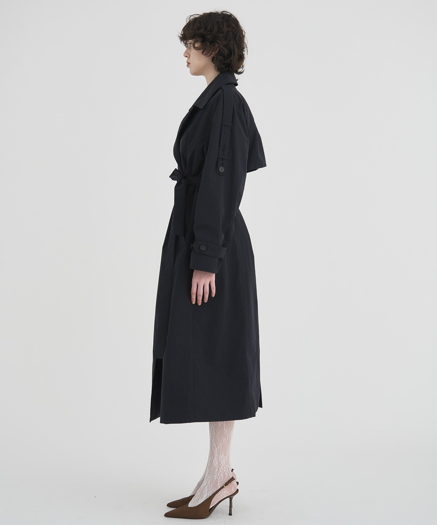 Wide Lapel Trench Coat RITAN