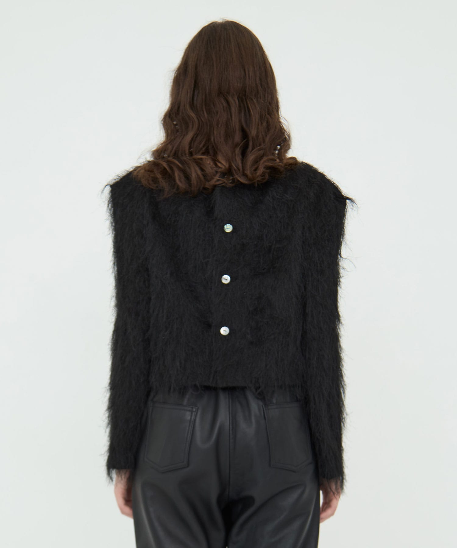 Shaggy Jacquard Tops RITAN