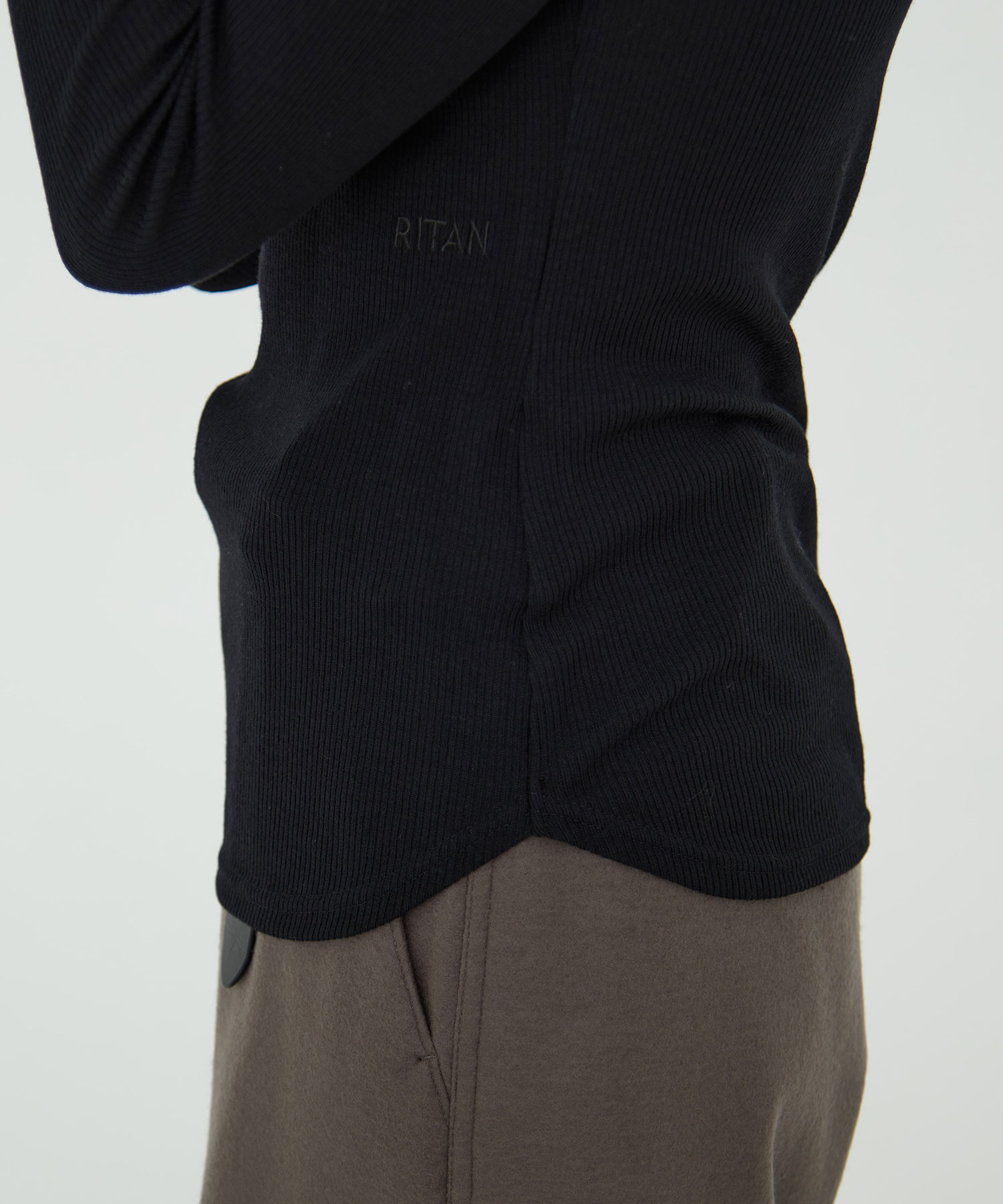 High Neck Wool Tops RITAN