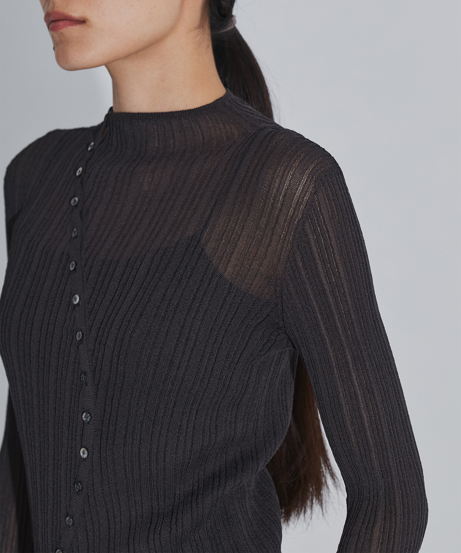 Sheer Arch Rib Knit RITAN