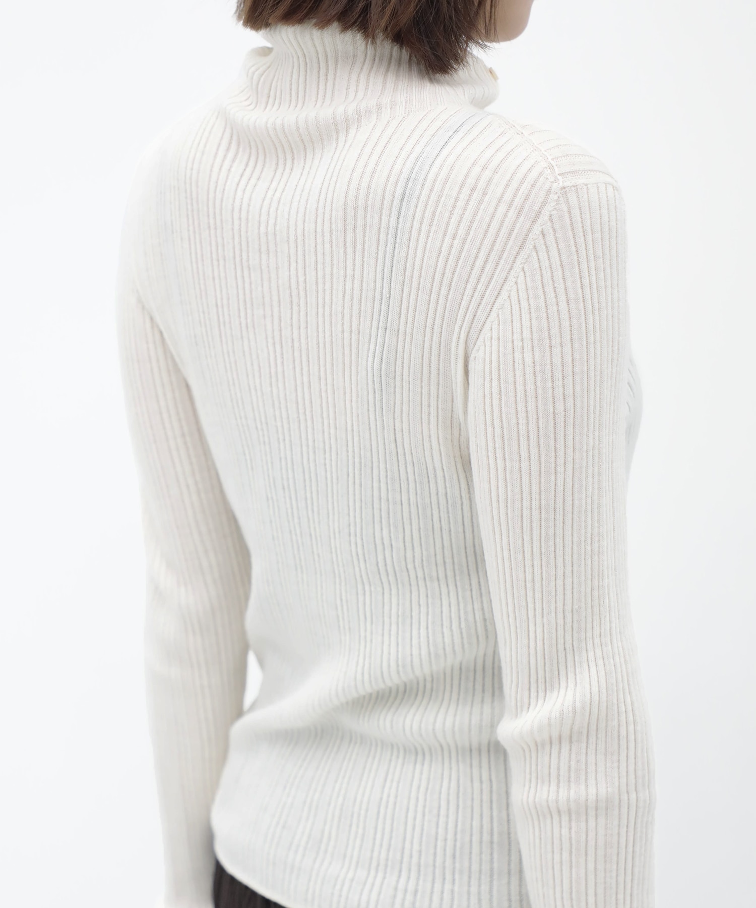 Cashmere Silk Arch Rib Knit RITAN