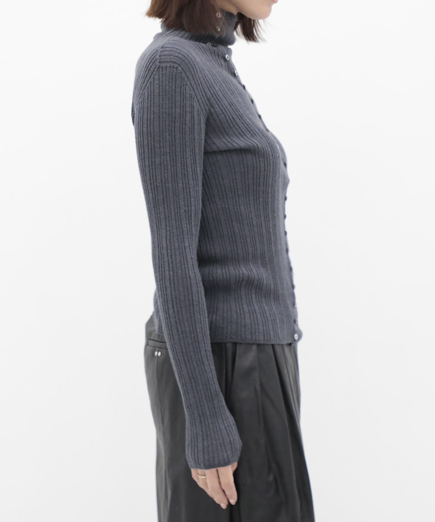 Cashmere Silk Arch Rib Knit RITAN