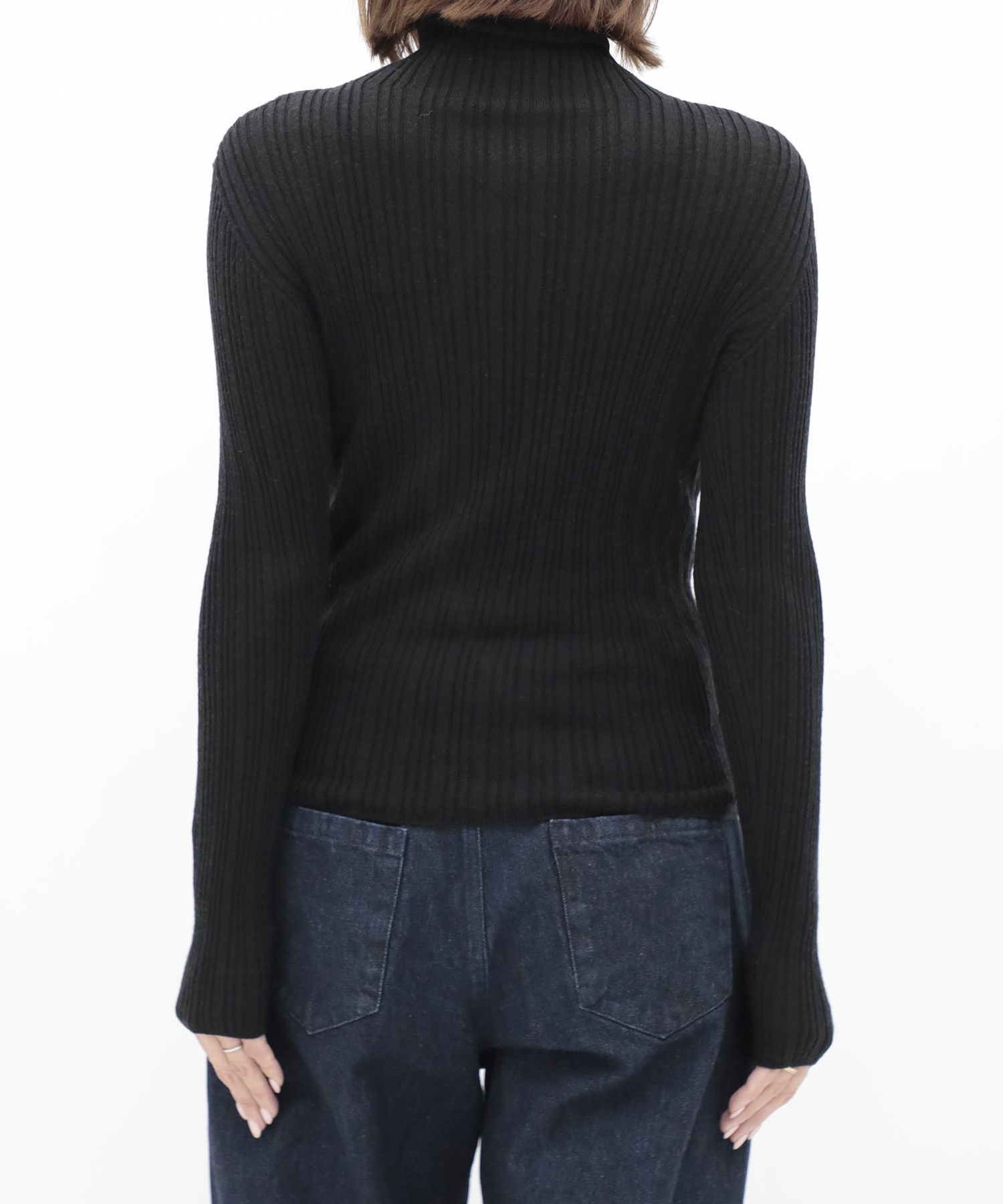 Cashmere Silk Arch Rib Knit RITAN