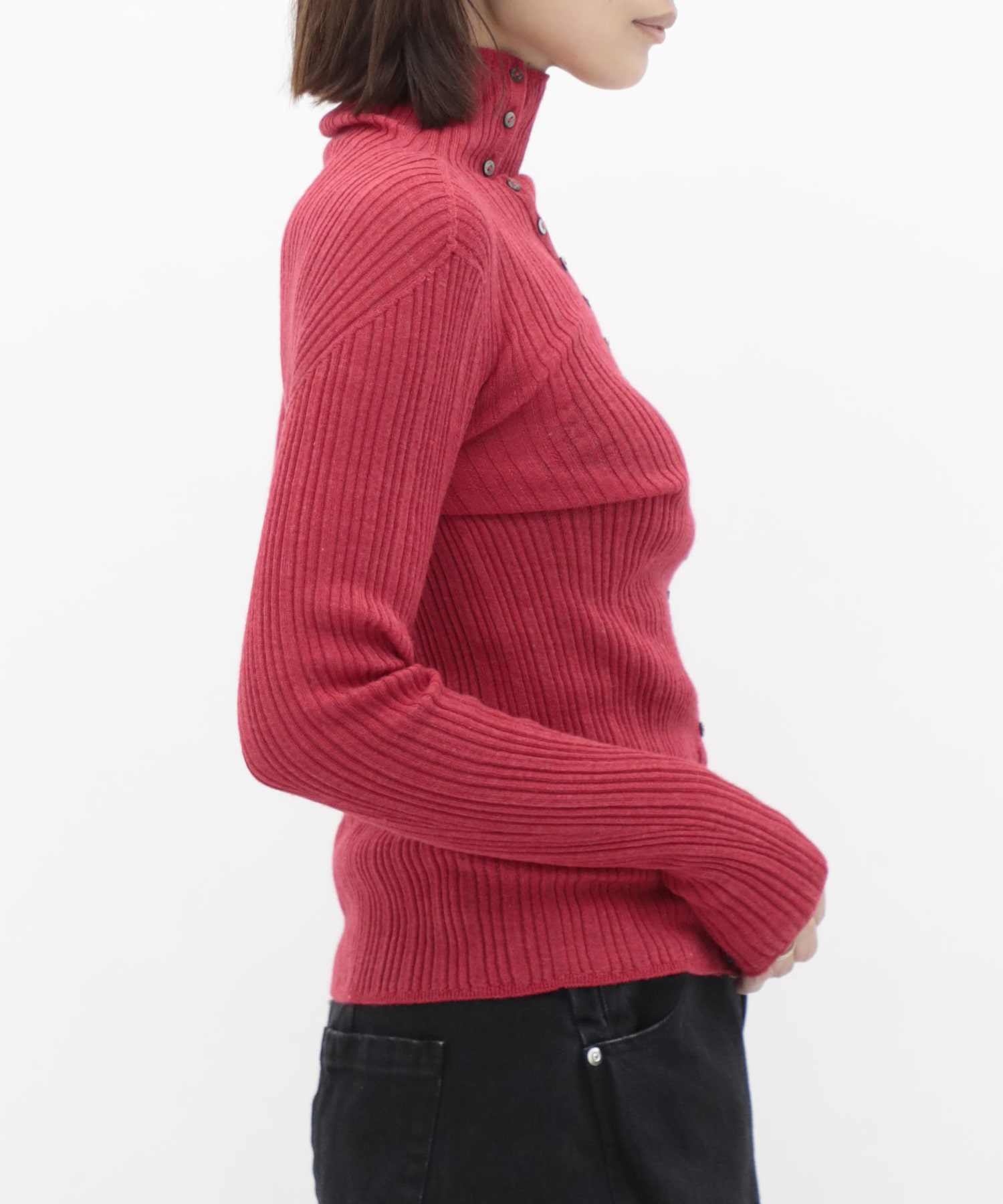 Cashmere Silk Arch Rib Knit RITAN
