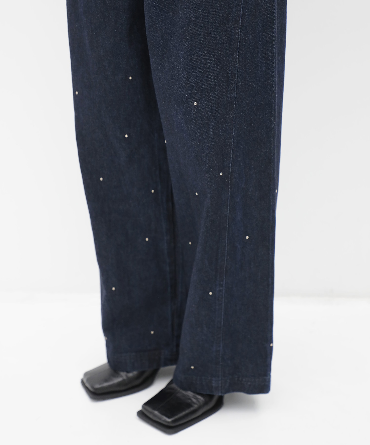 Motif Denim Pants RITAN