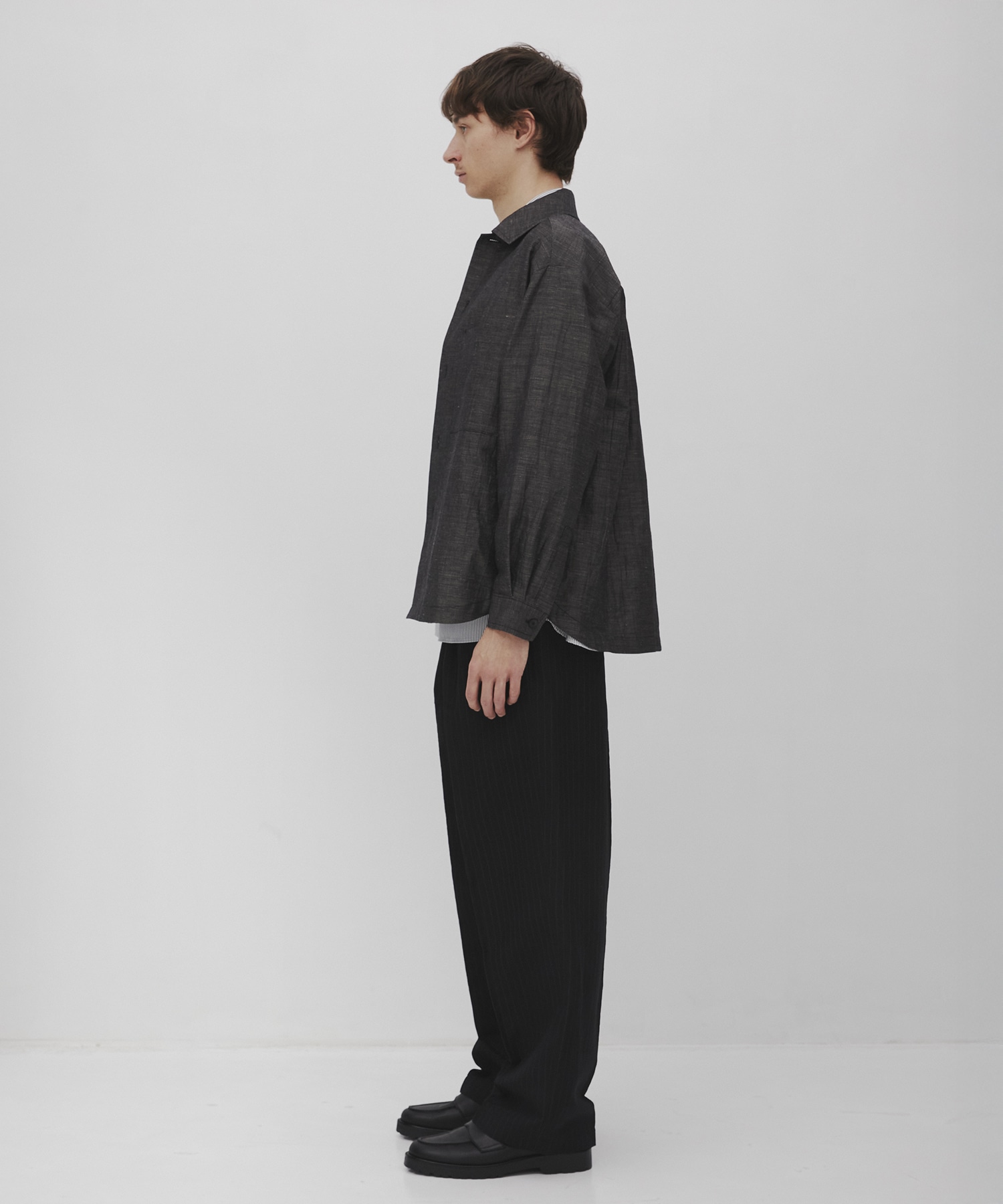 Hemp linen オーバーシャツ CITY TOKYO