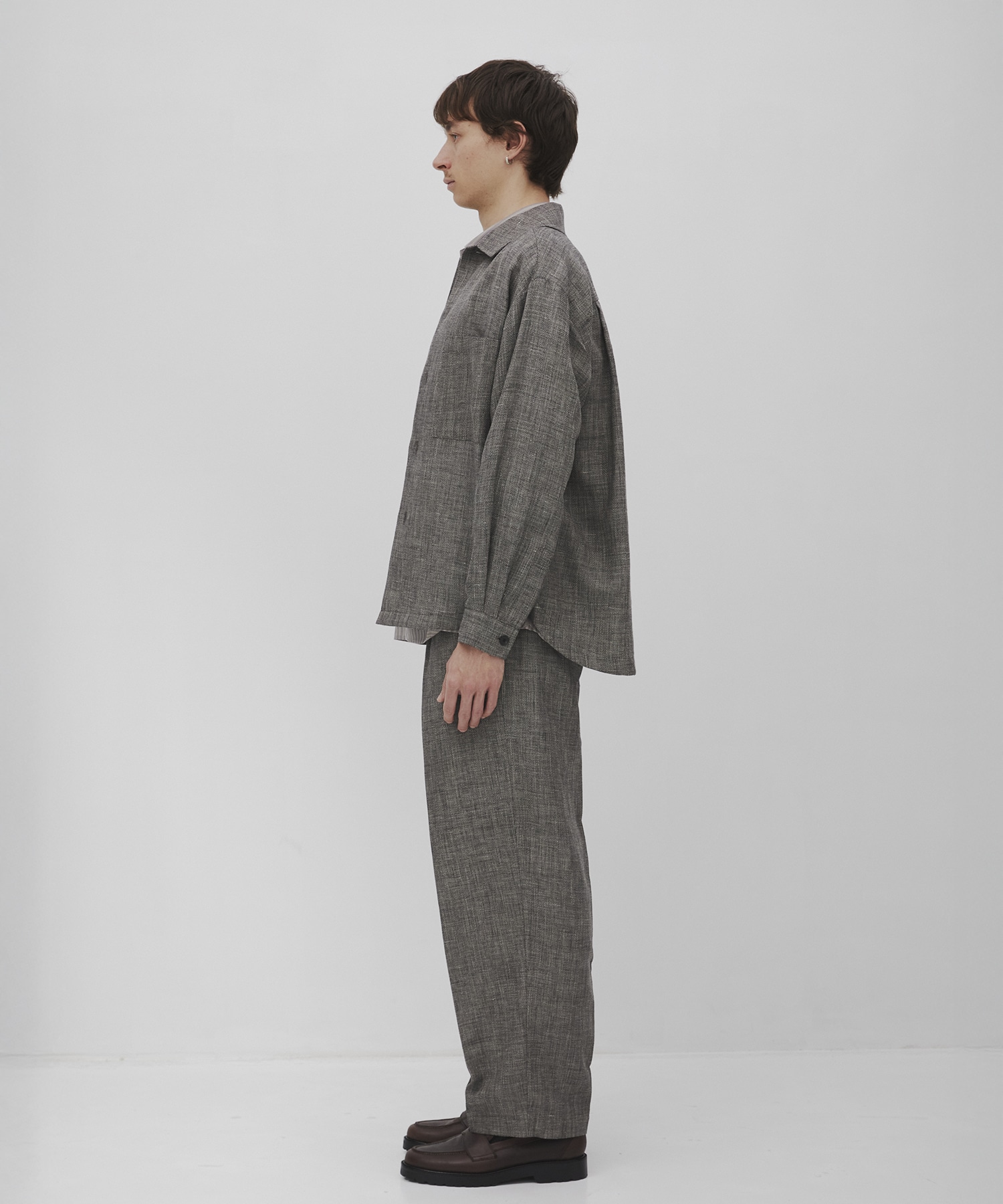 Hemp linen オーバーシャツ CITY TOKYO