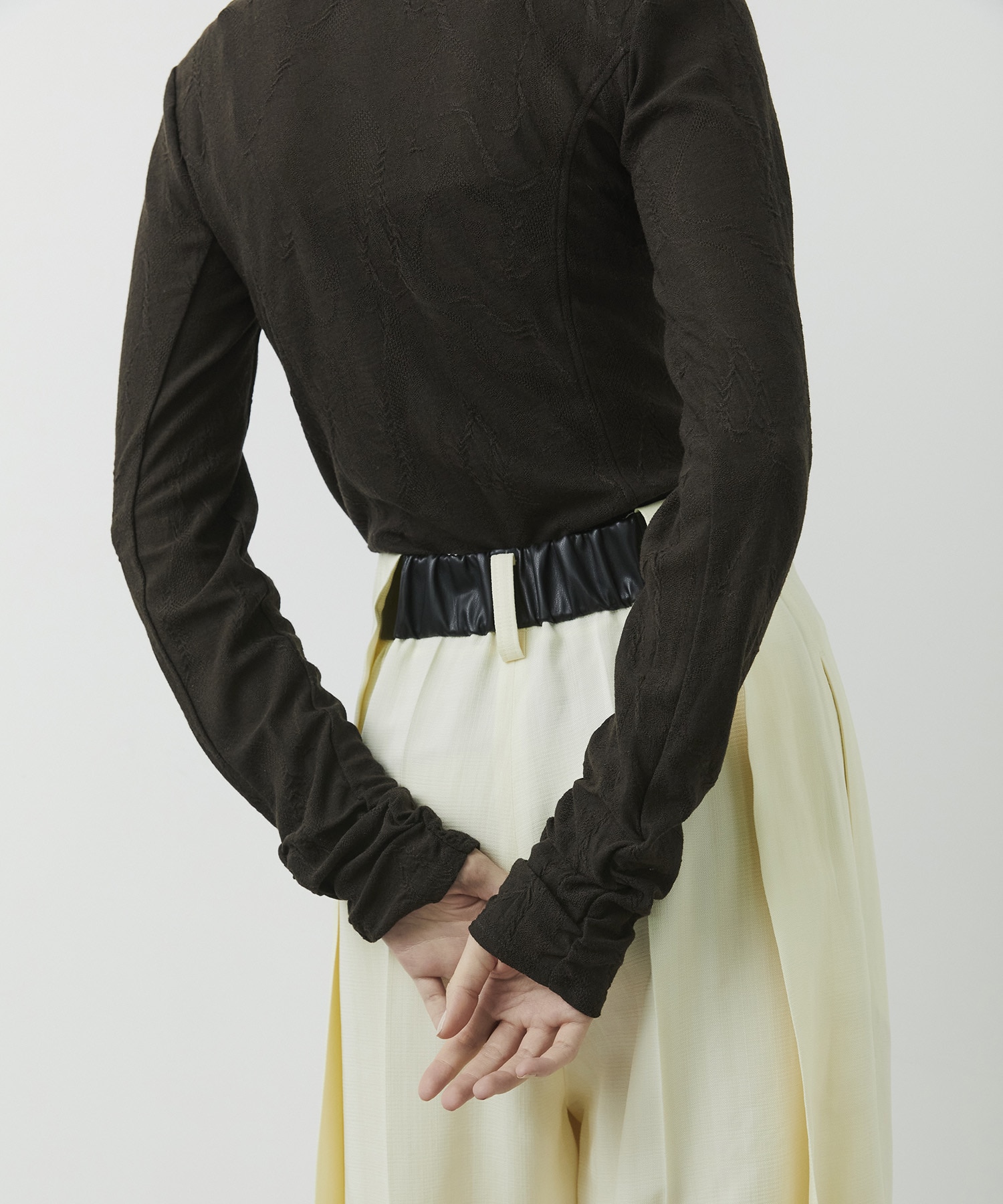 Jacquard Knit Long Tee CITY TOKYO