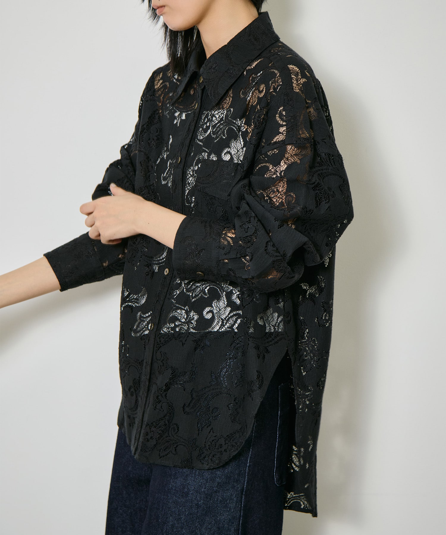 Cotton Lace Over Shirt CITY TOKYO