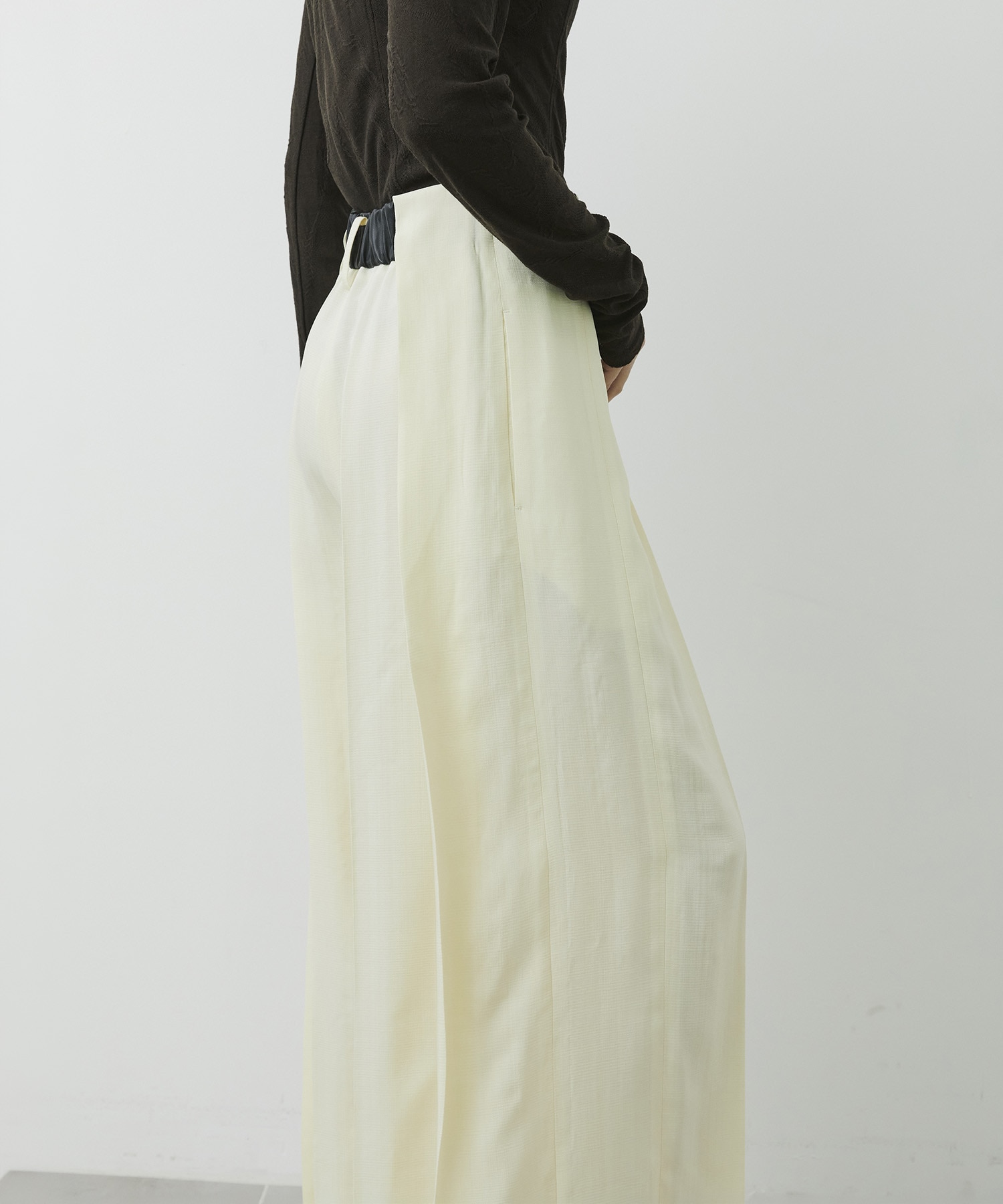 Viscose Twill Flare Trousers CITY TOKYO