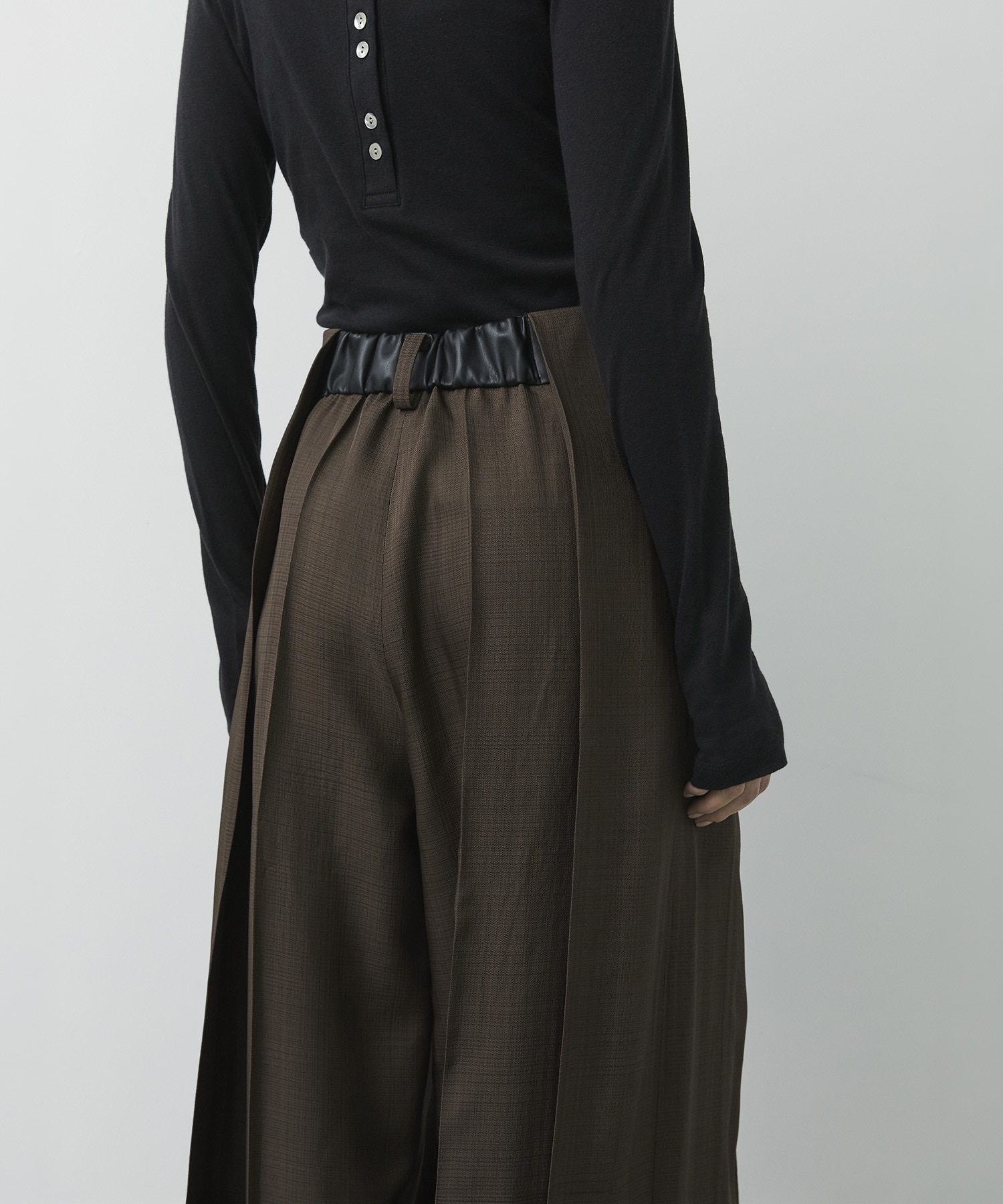 Viscose Twill Flare Trousers CITY TOKYO