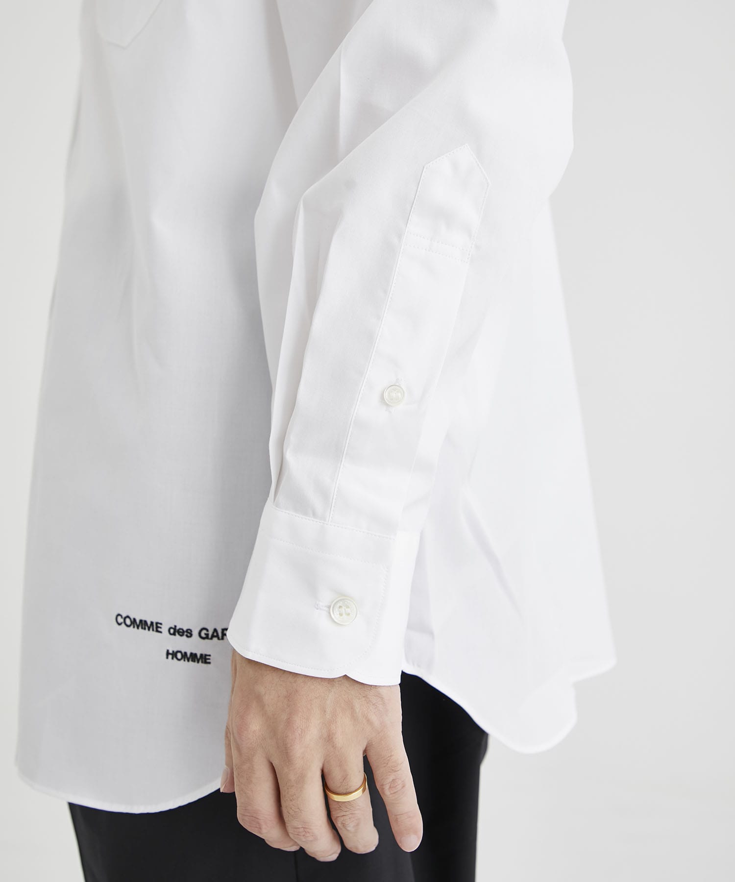 HK-B009-051 L/S SHIRT(S WHITE): COMME des GARCONS HOMME: MEN｜THE