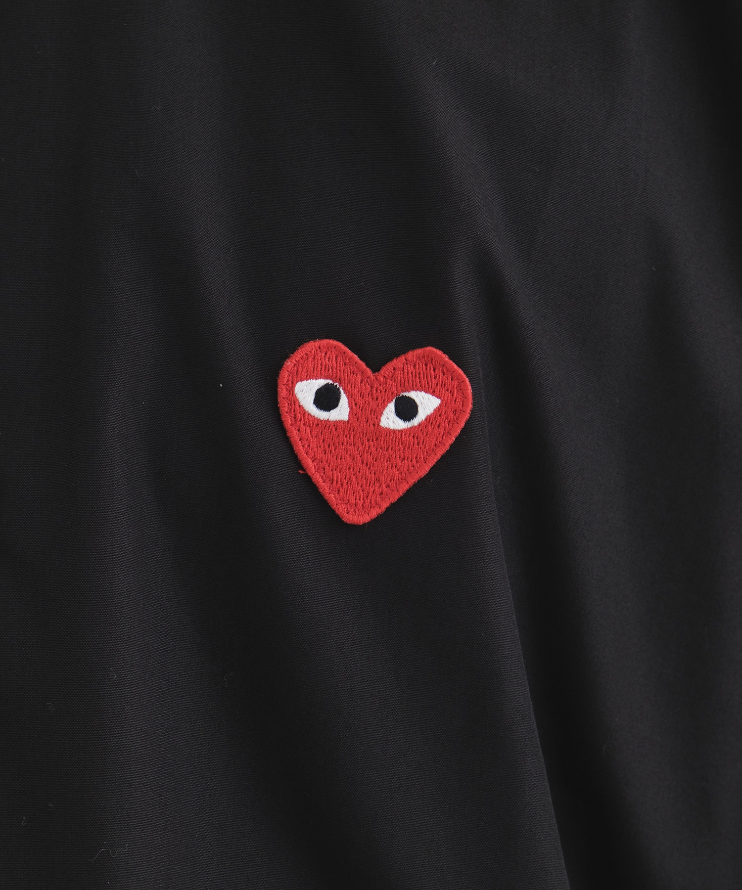 AZ B002 051 L S SHIRT RED HEART M BLACK PLAY COMME des GARCONS