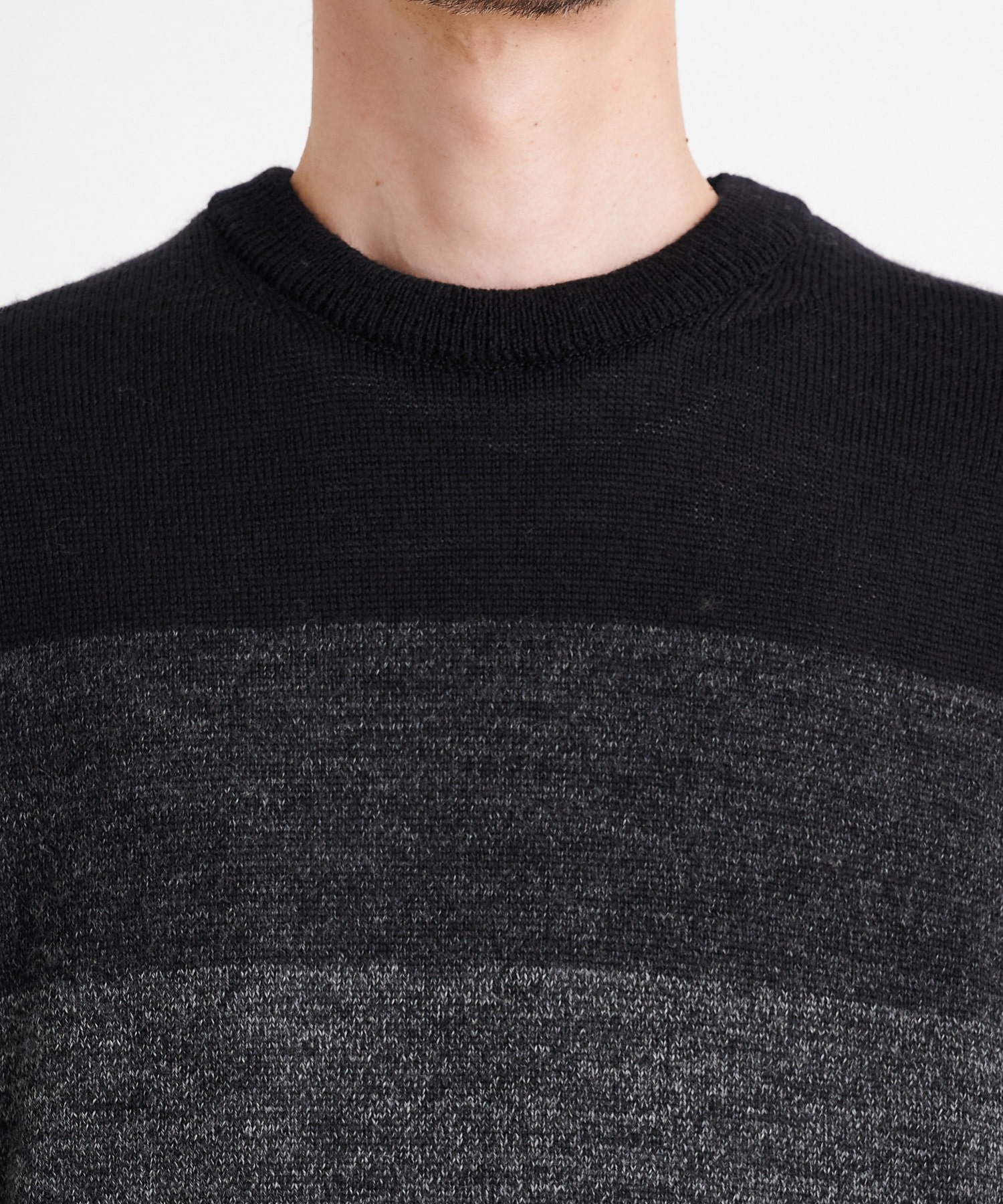 8G Gradation Knit PO(44 BLACK): THE TOKYO: MEN｜THE TOKYO ONLINE STORE