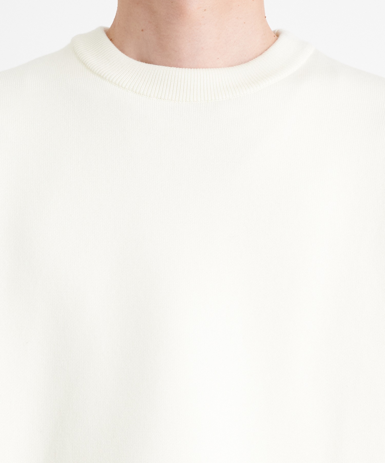 12G Ultimate Crew Neck Knit PO(44 WHITE): THE TOKYO: MEN｜THE