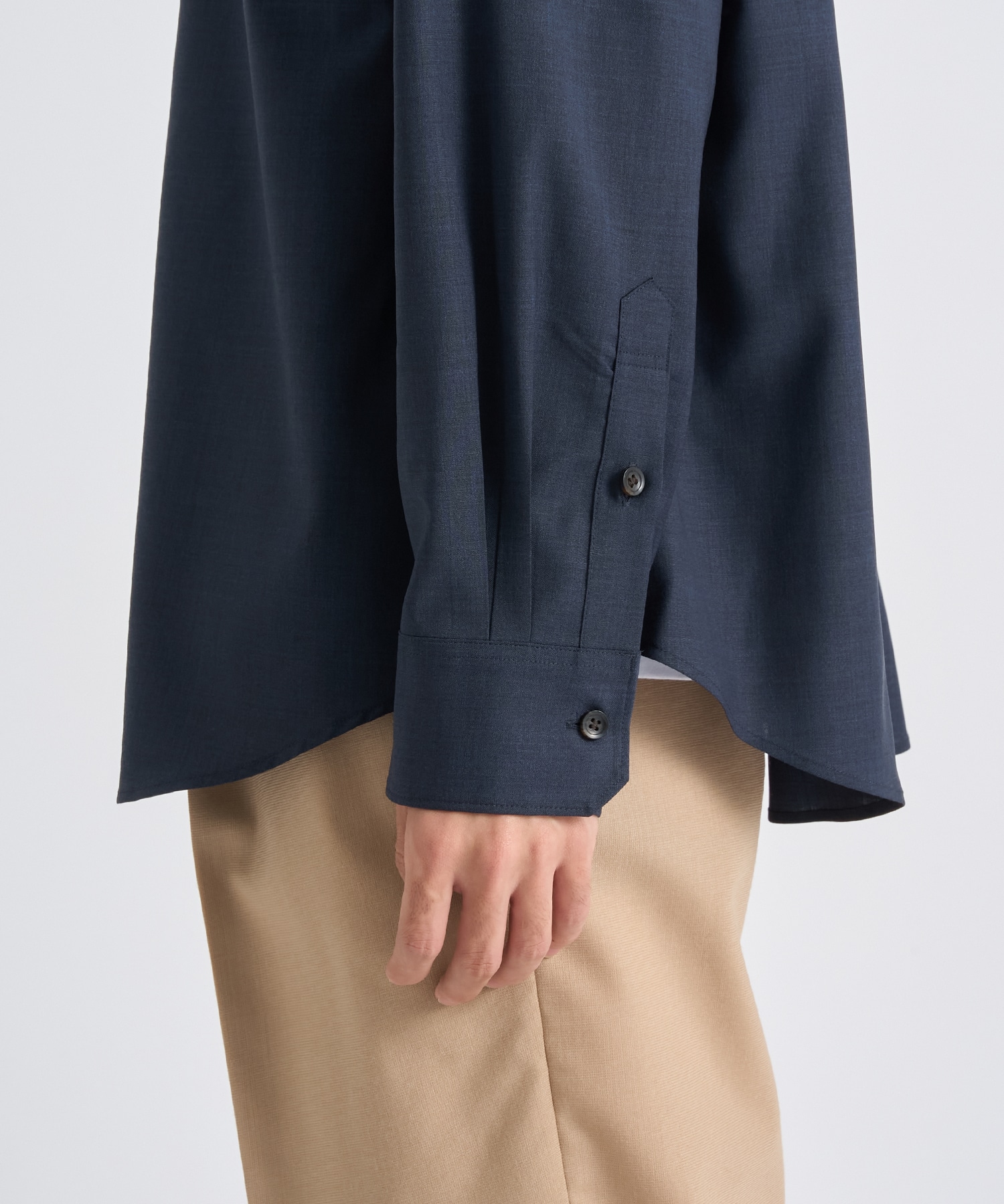 Active Washable Wool L/S Shirt Solid THE TOKYO