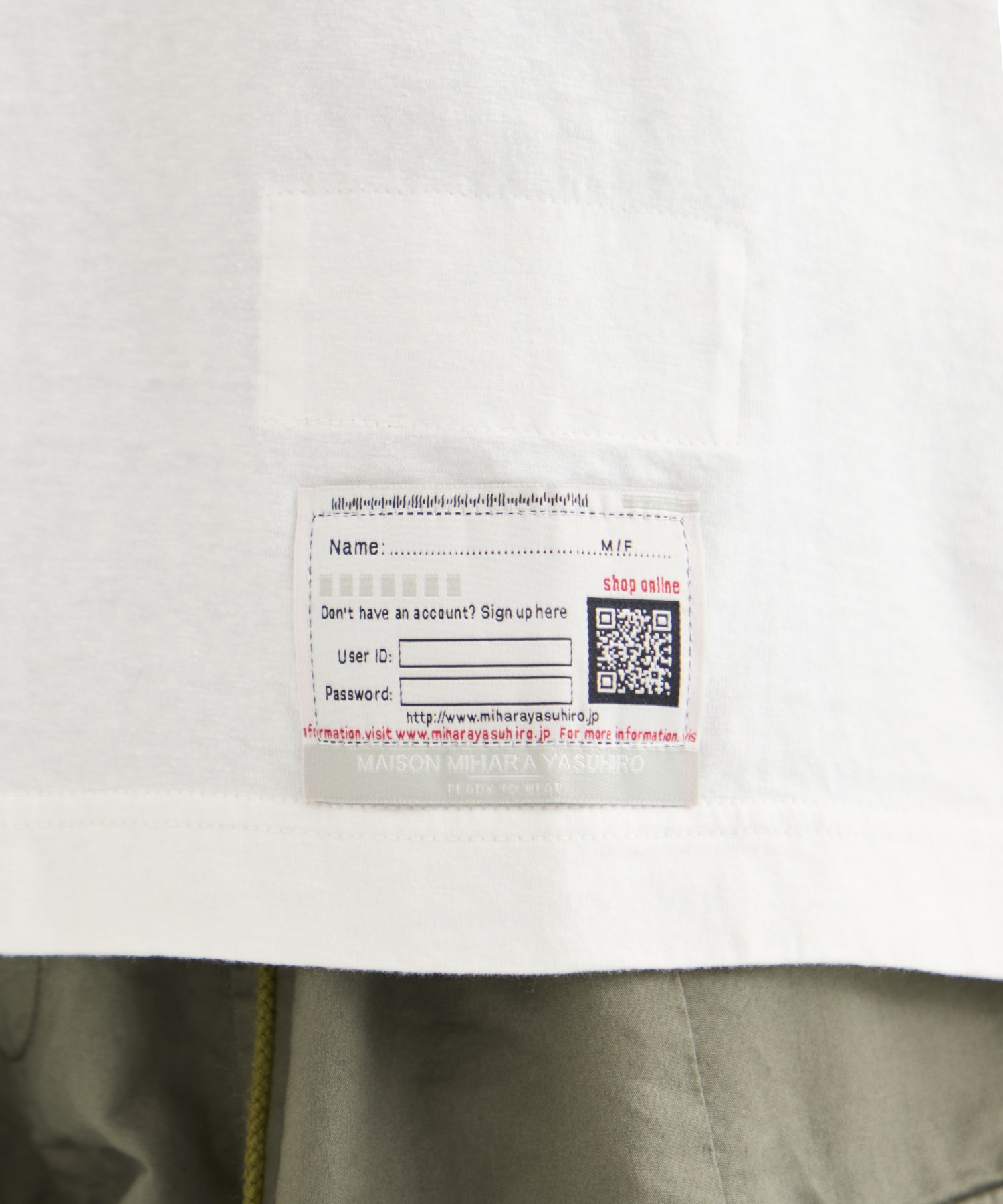 A13TS642 S/S TEE Maison MIHARA YASUHIRO