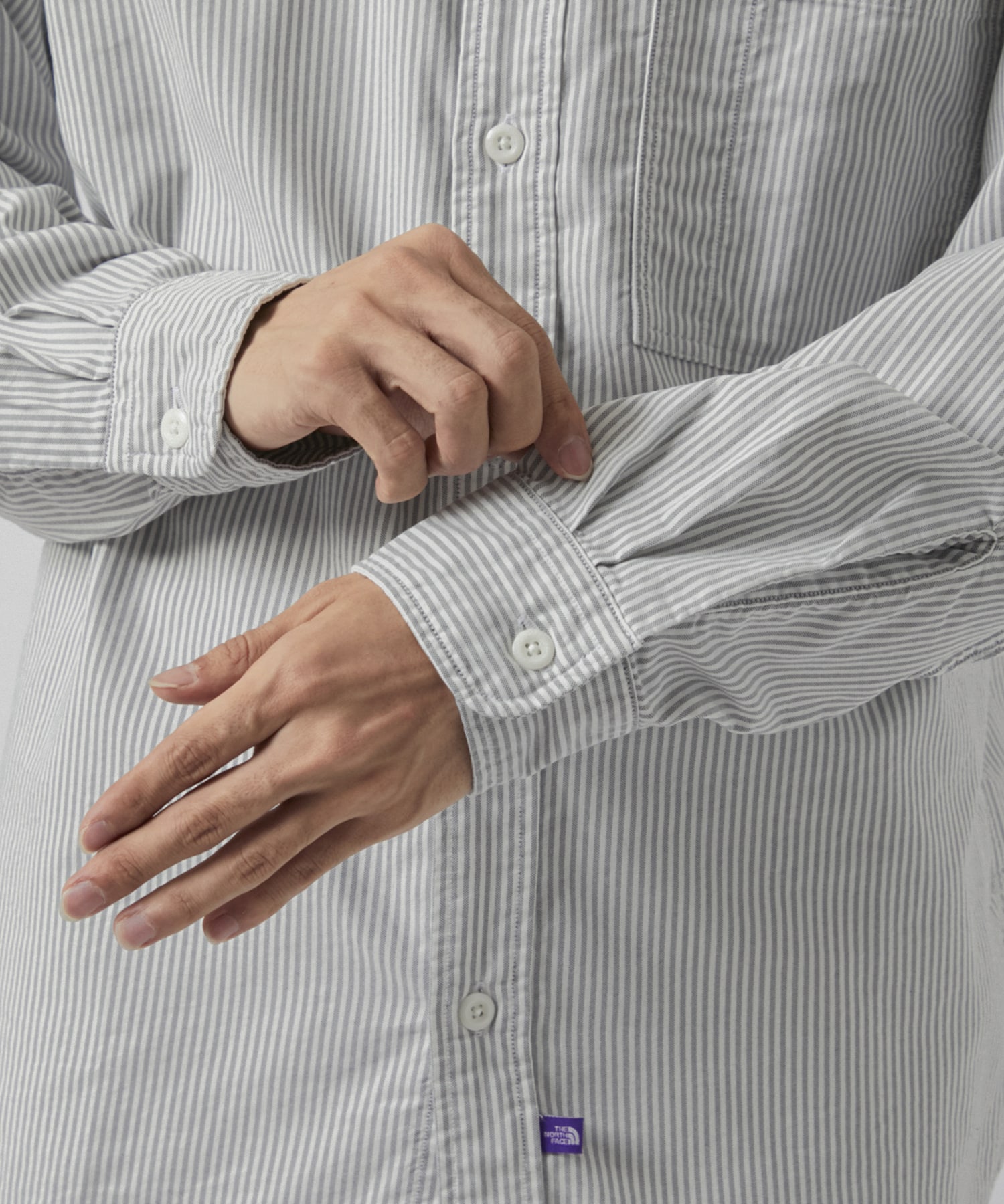 Button Down Striped Field Shirt THE NORTH FACE PURPLE LABEL