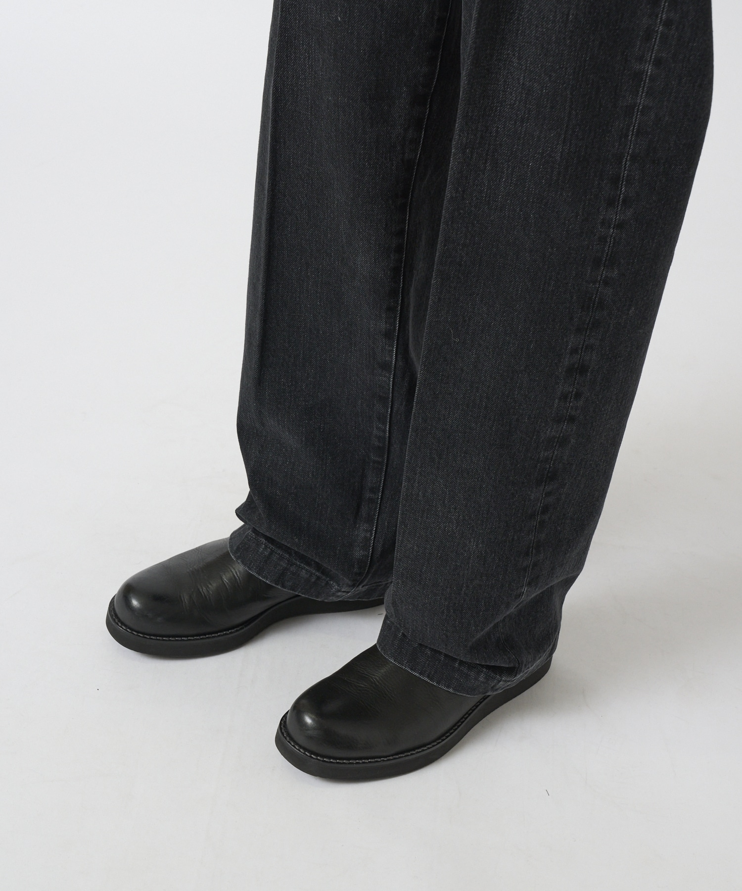 別注 THE JEAN TROUSERS BLACK TANAKA