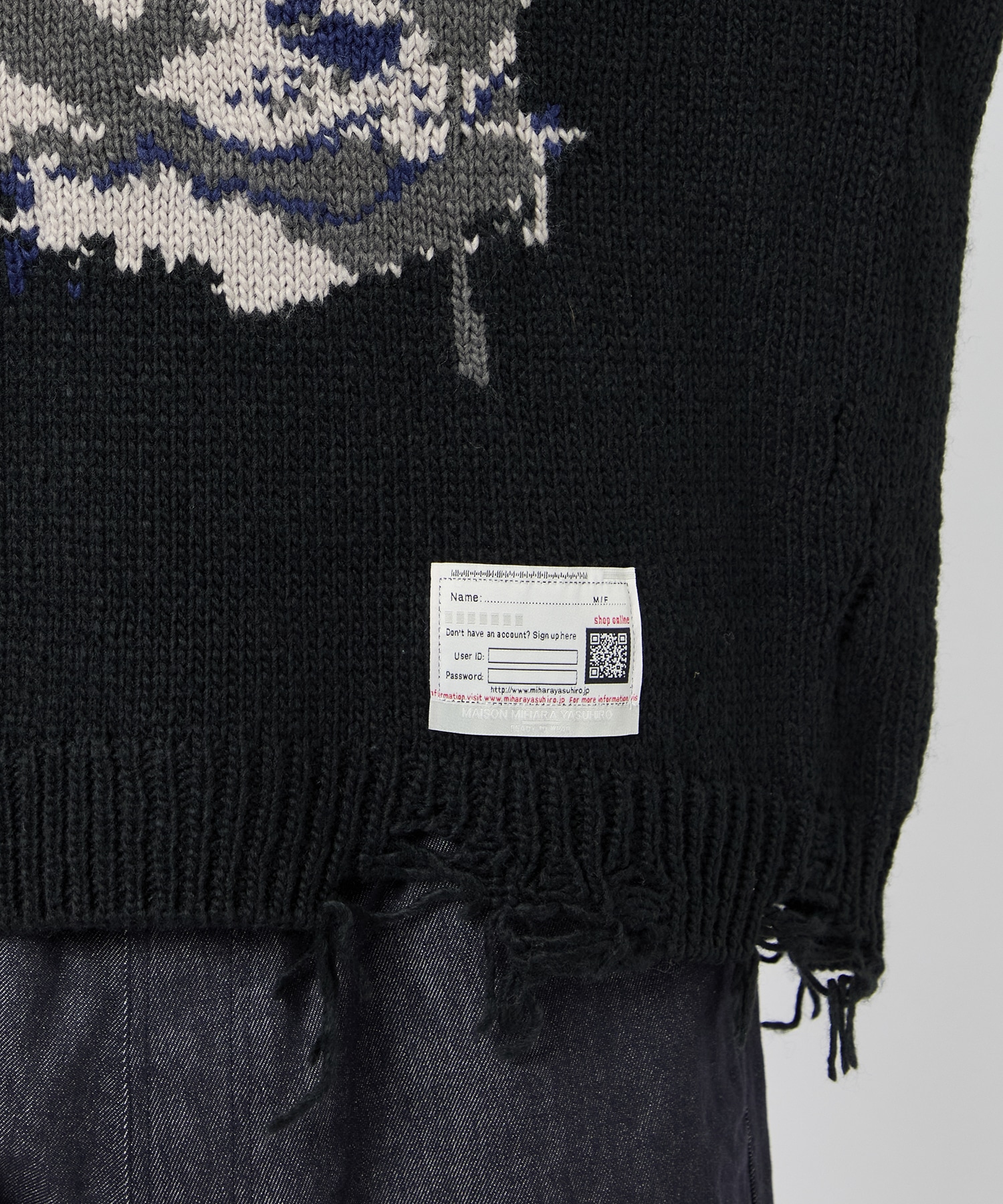 B13SW531 KNIT PO Maison MIHARA YASUHIRO