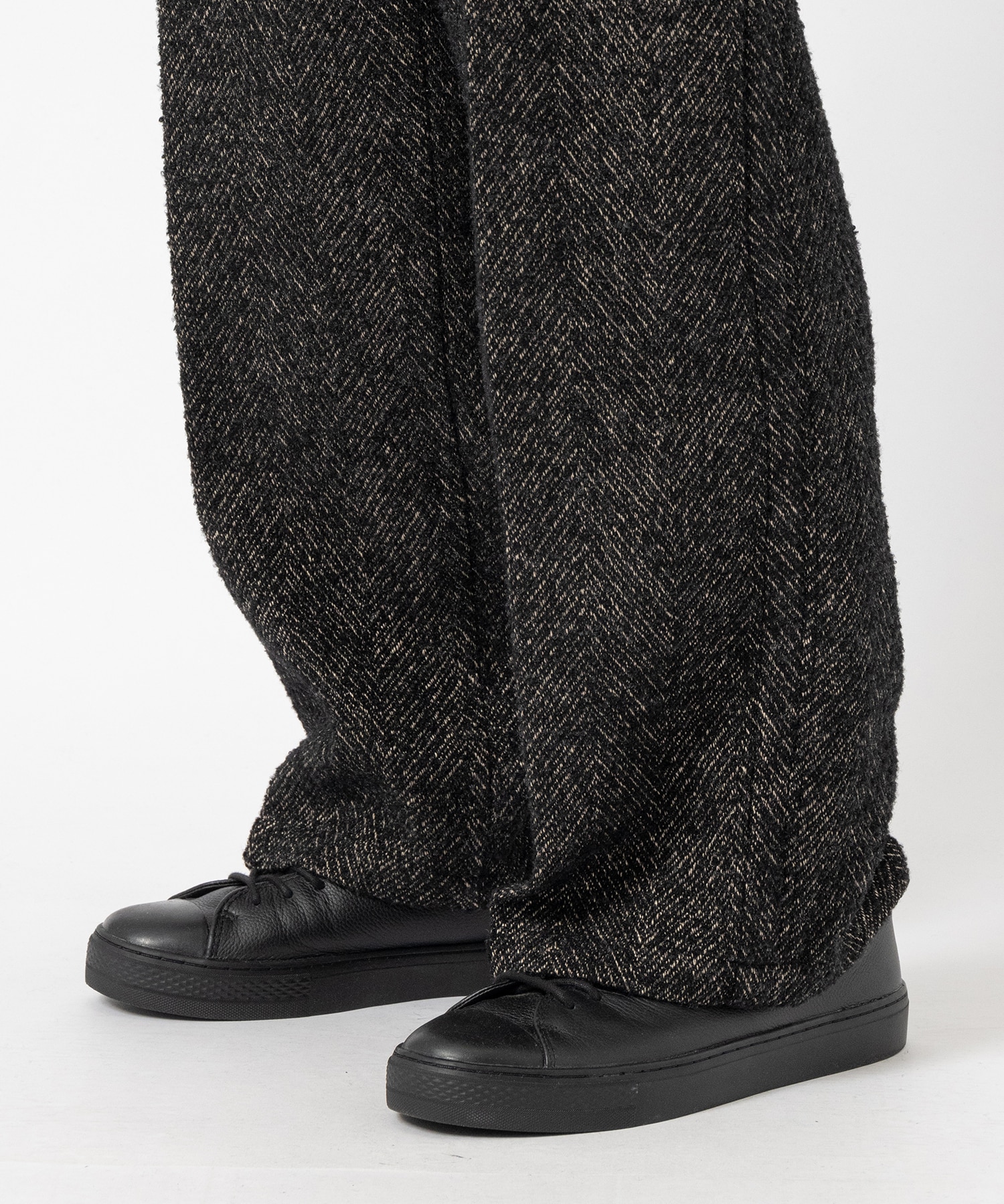 TWEED WIDE-LEG BAKER PANTS YOKE