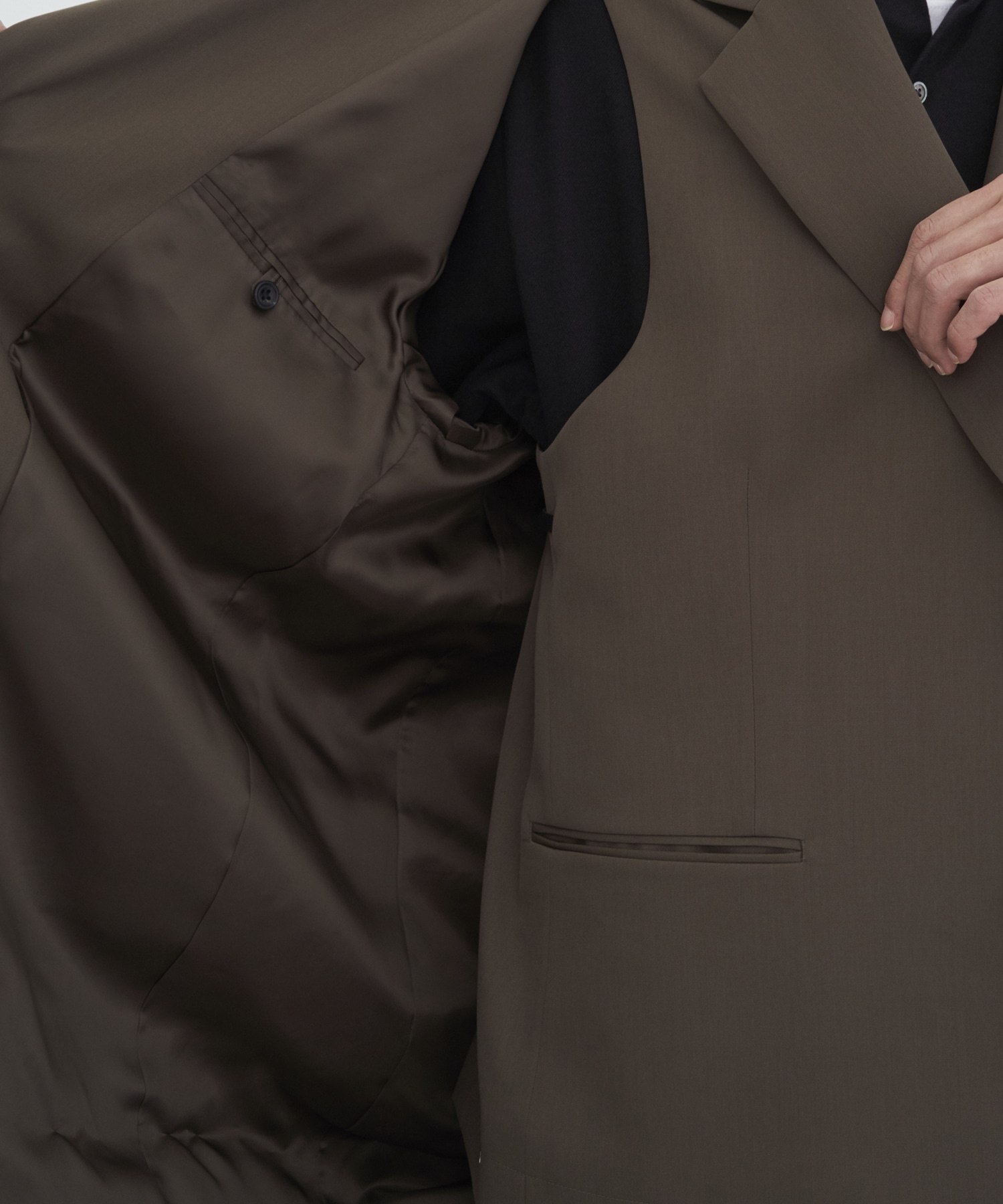 OVERSIZED LAYERED COMBINATION JACKET ssstein